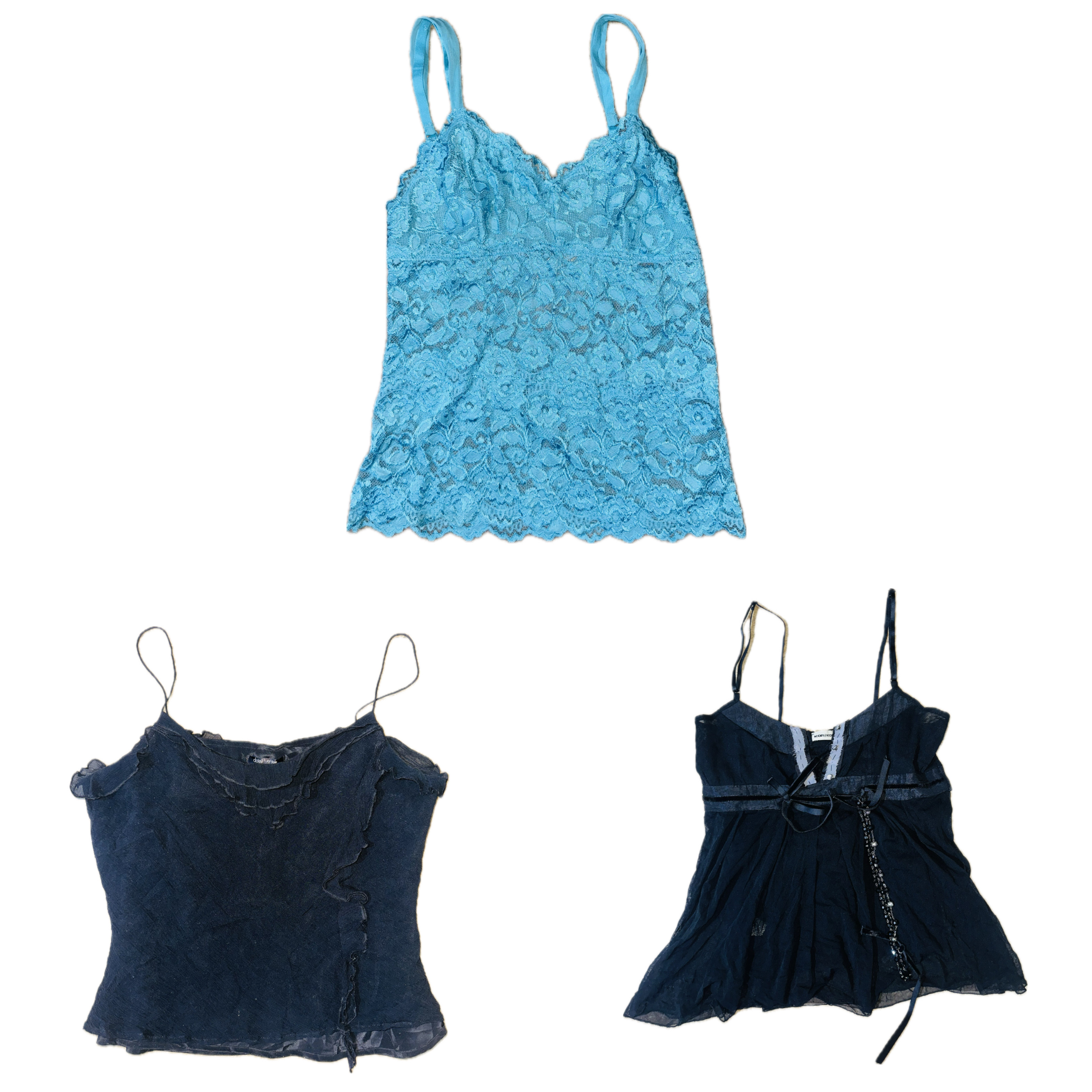 Y2K schwarze gotische Oberteile