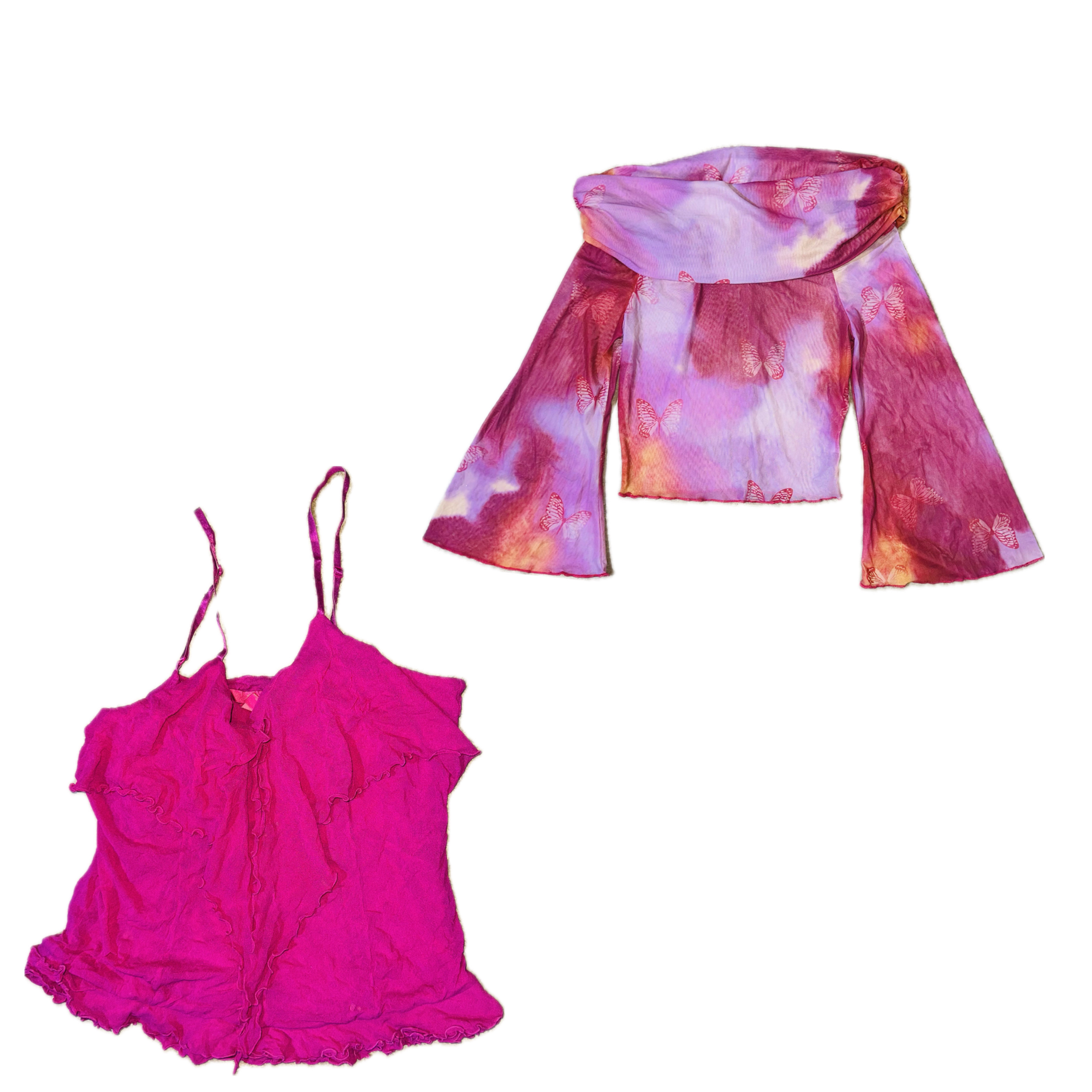 Y2K Blumenspitzentops