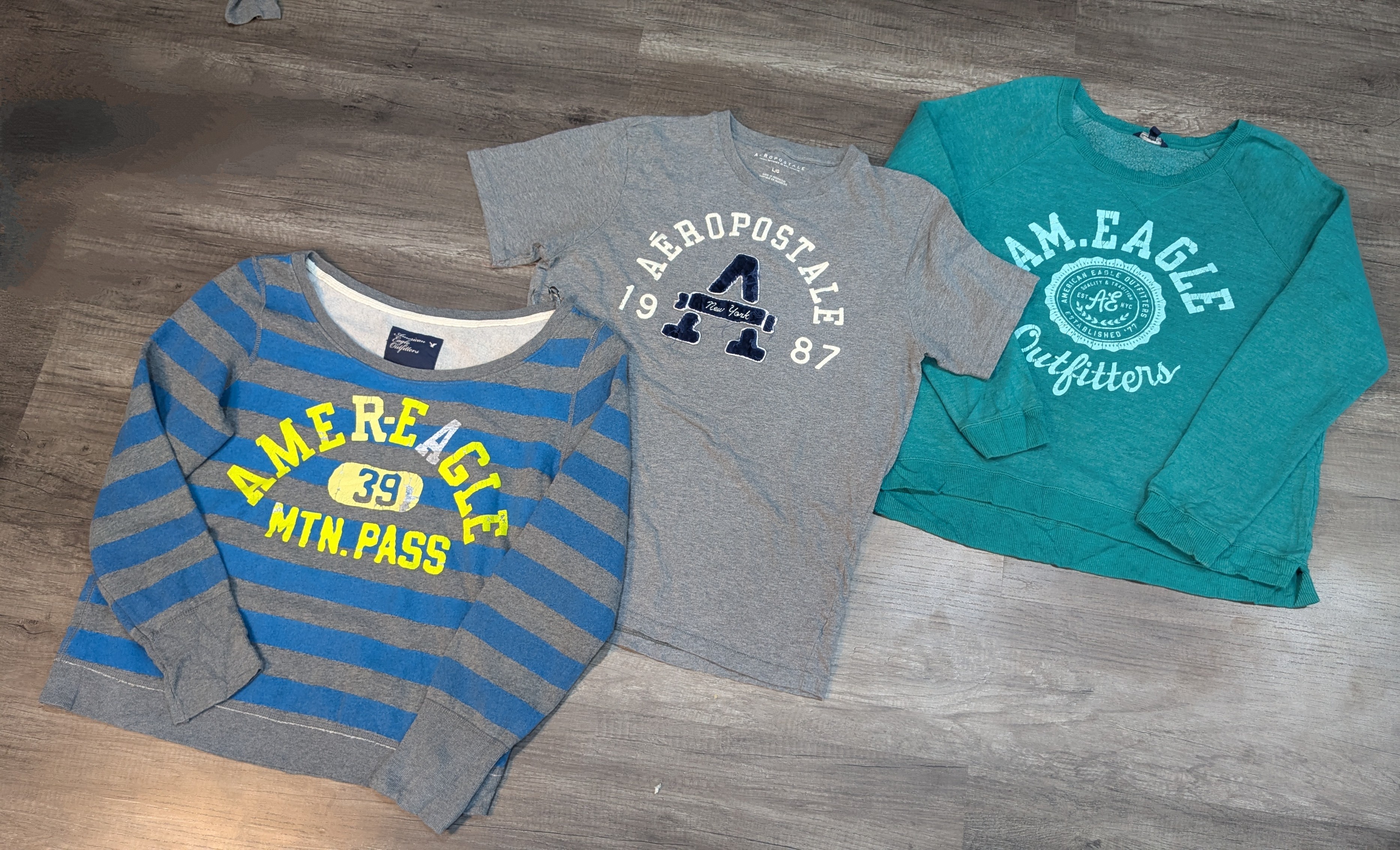 1549 - American Eagle, Hollister & Aeropostale スウェットシャツ & Tシャツ