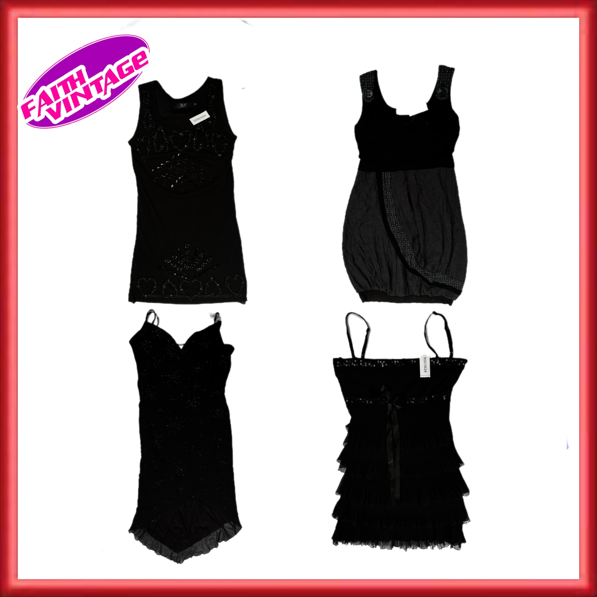 Vestidos Pretos Perfeitos para Apresentação Mix (FV-239)