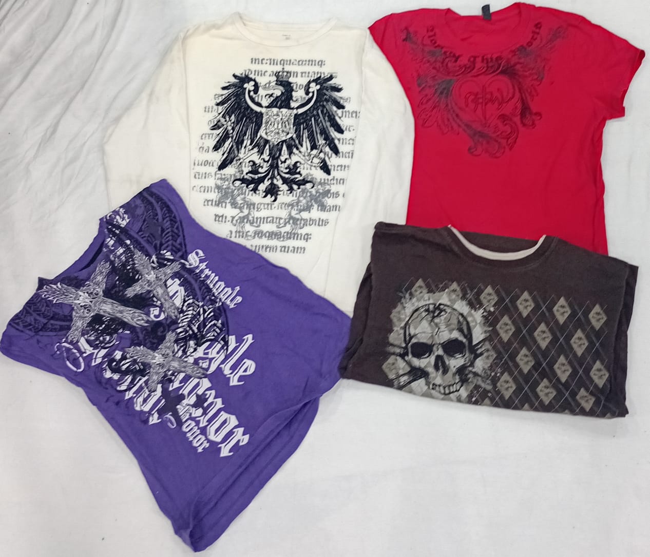 CR5662 ヴィンテージ スカル Tシャツ