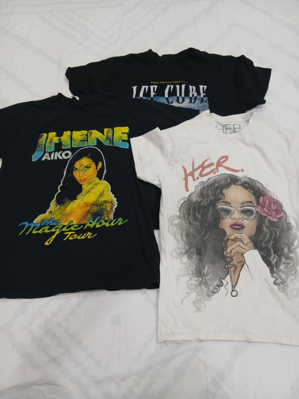 ZV1199 Music Print T-Shirts