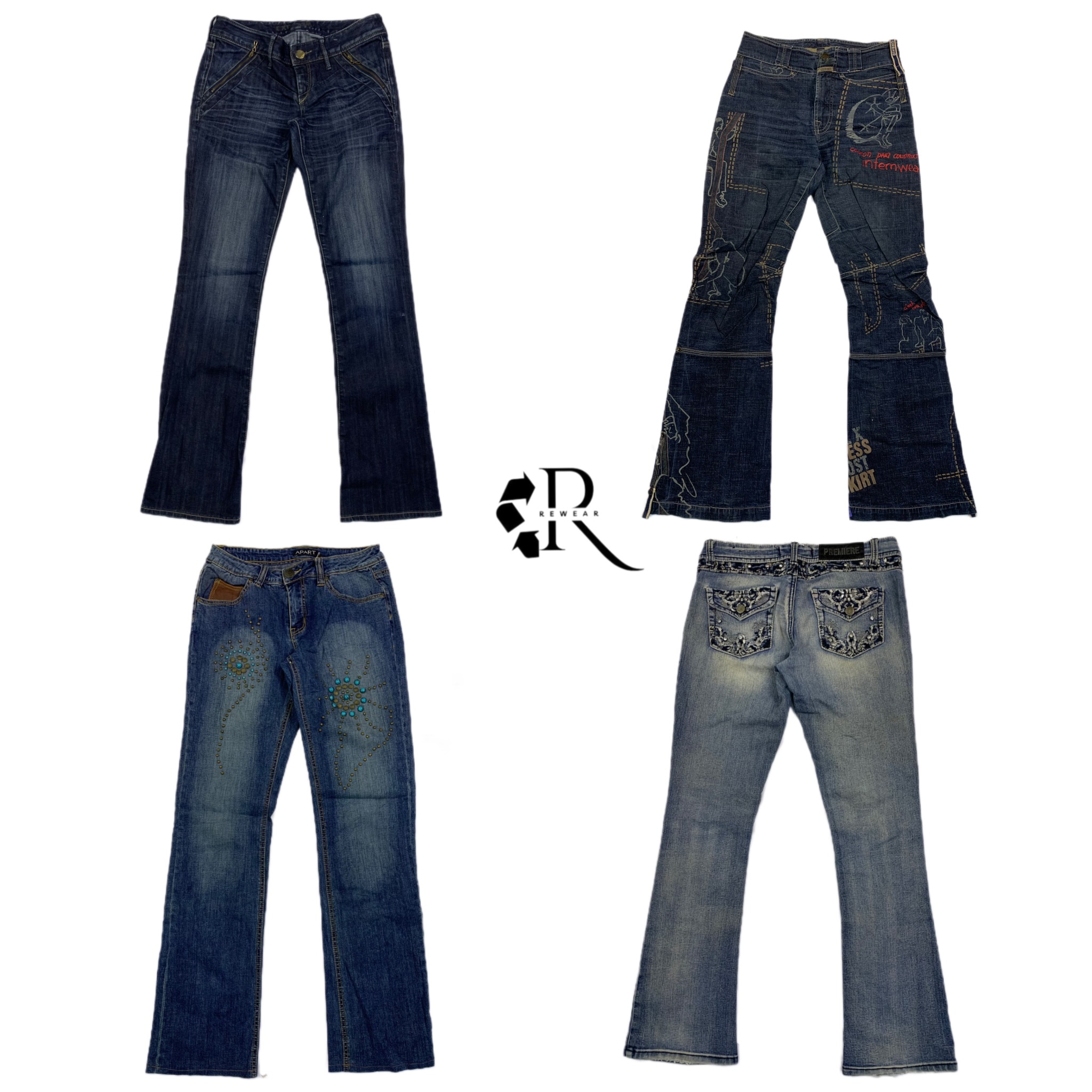 Jean en denim Y2K Britney Era Girl RE-1395