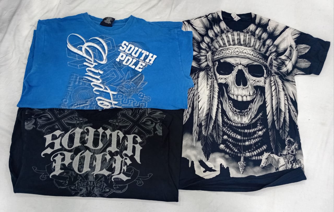 CR5669 ヴィンテージ スカル Tシャツ