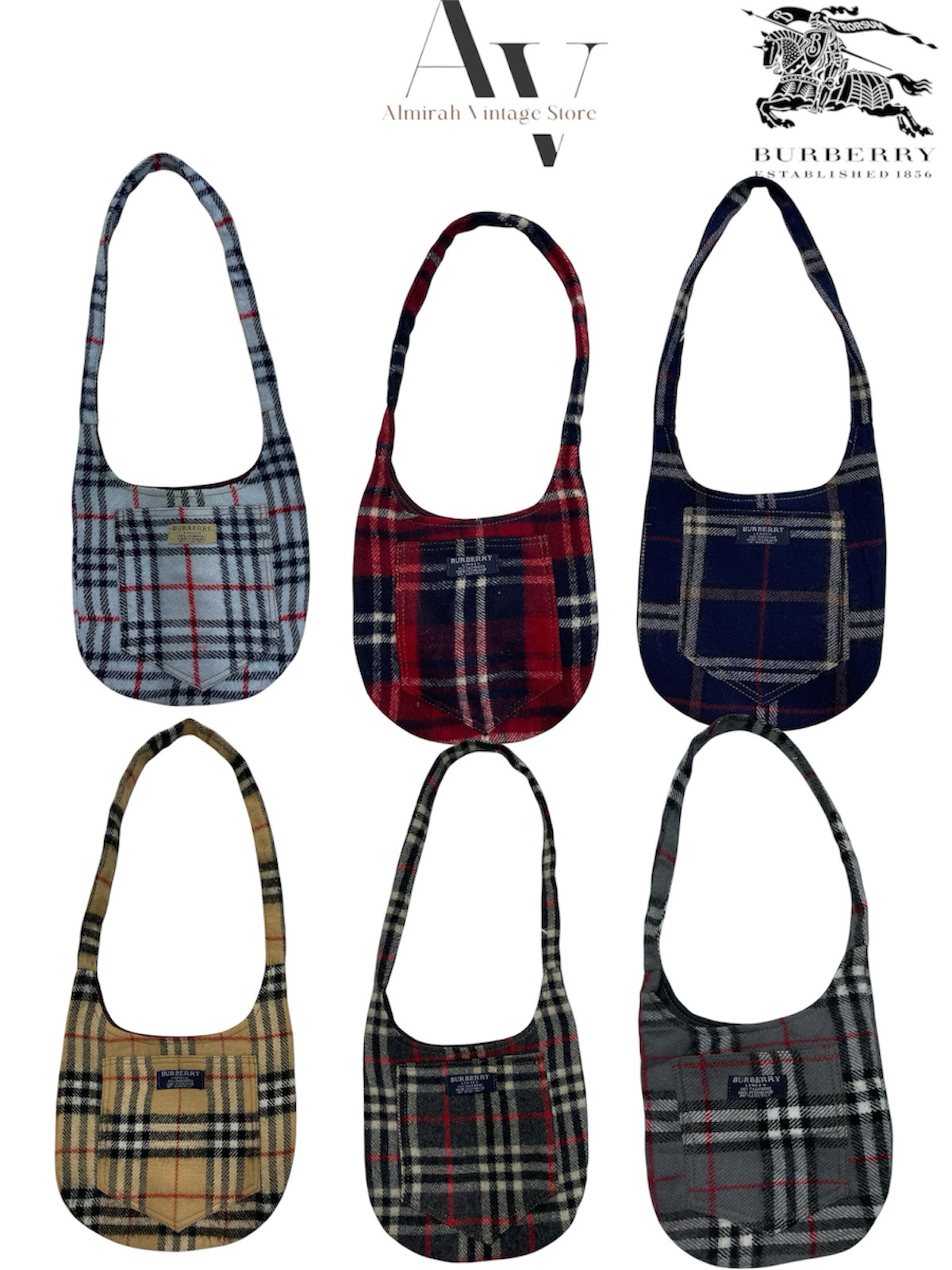 Borse tote Burberry upcycled
