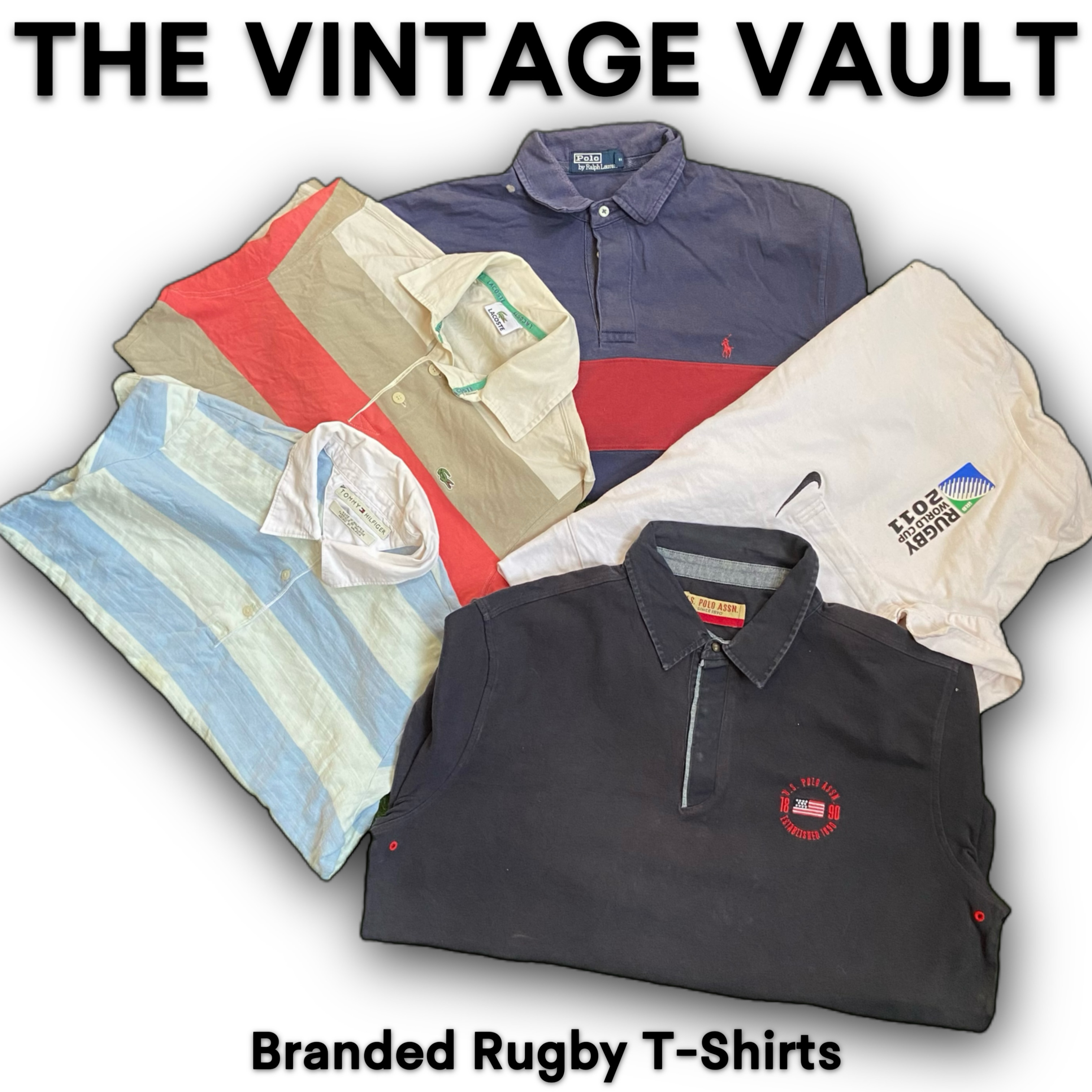 T-Shirt da Rugby con Marchio