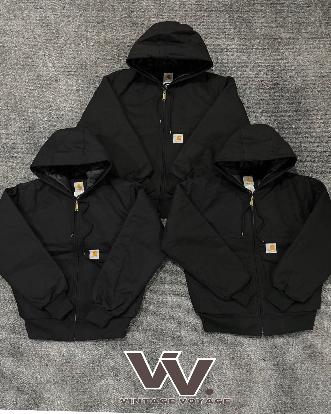 Veste Detroit noire retravaillée Carhartt #1912