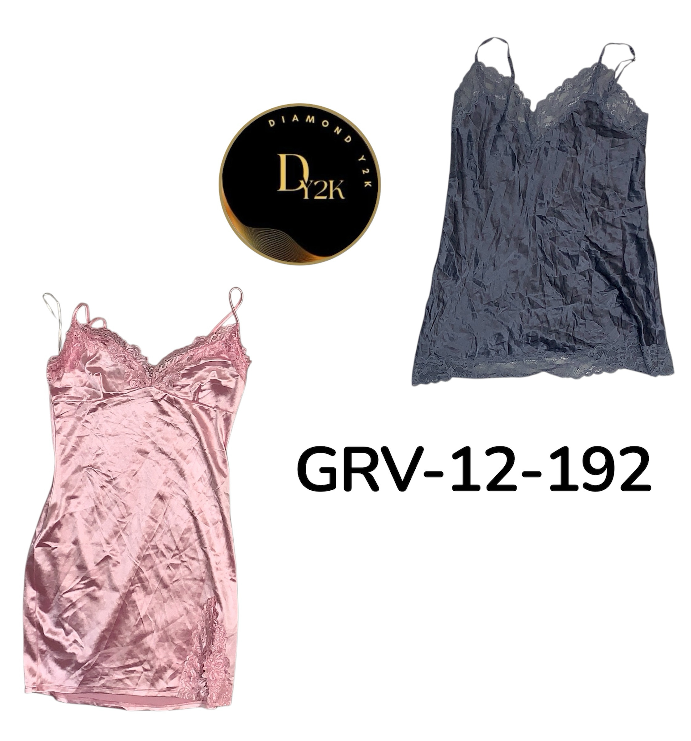 Vestido Slip Mínimo Y2K – Roupa de Noite de Verão (GRV-12-192)