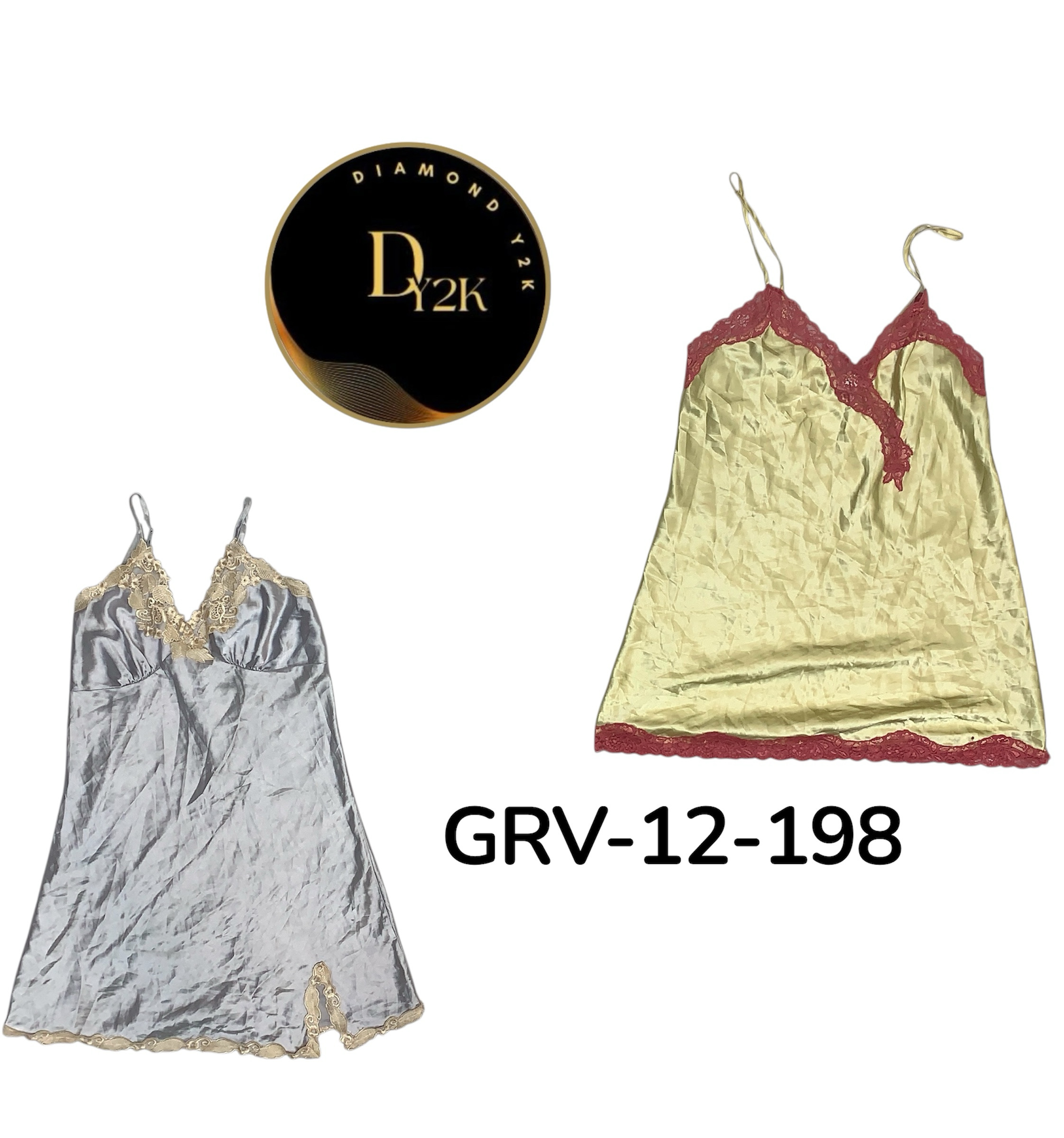 ヴィンテージY2Kスリップドレス – レトロ2000年代スタイル (GRV-12-198)