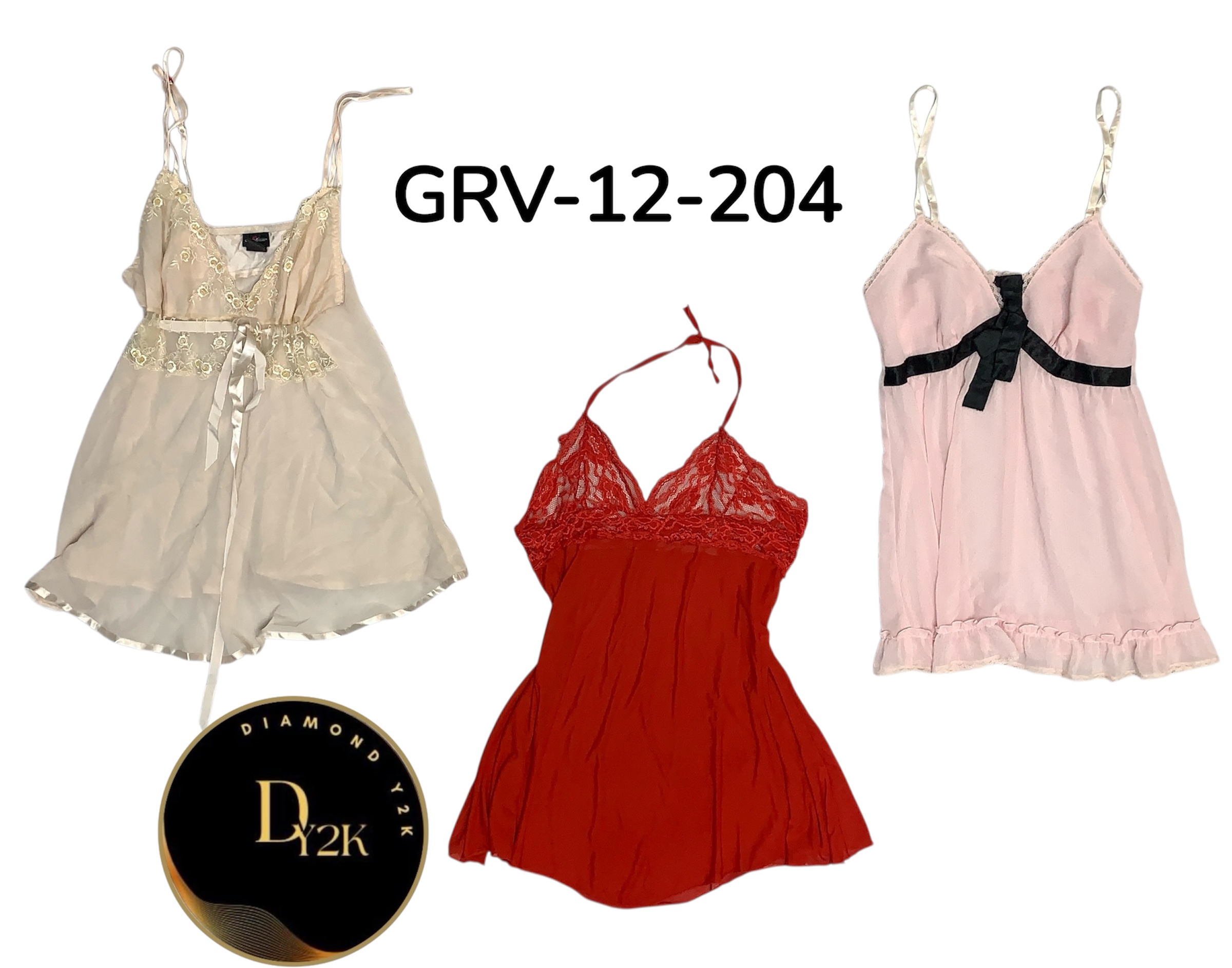 Vestido Minimalista Slip Y2K – Roupa para Noite de Verão (GRV-12-204)