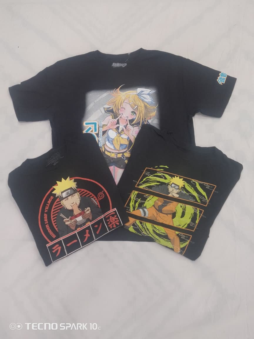 Pacote de Camisetas de Desenhos Animados Japoneses ZV1213