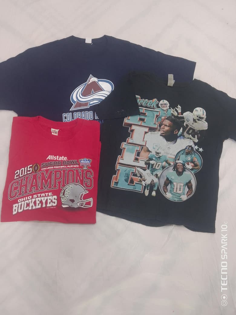 ZV1246 Unbranded Sport Print T-Shirt Bundle