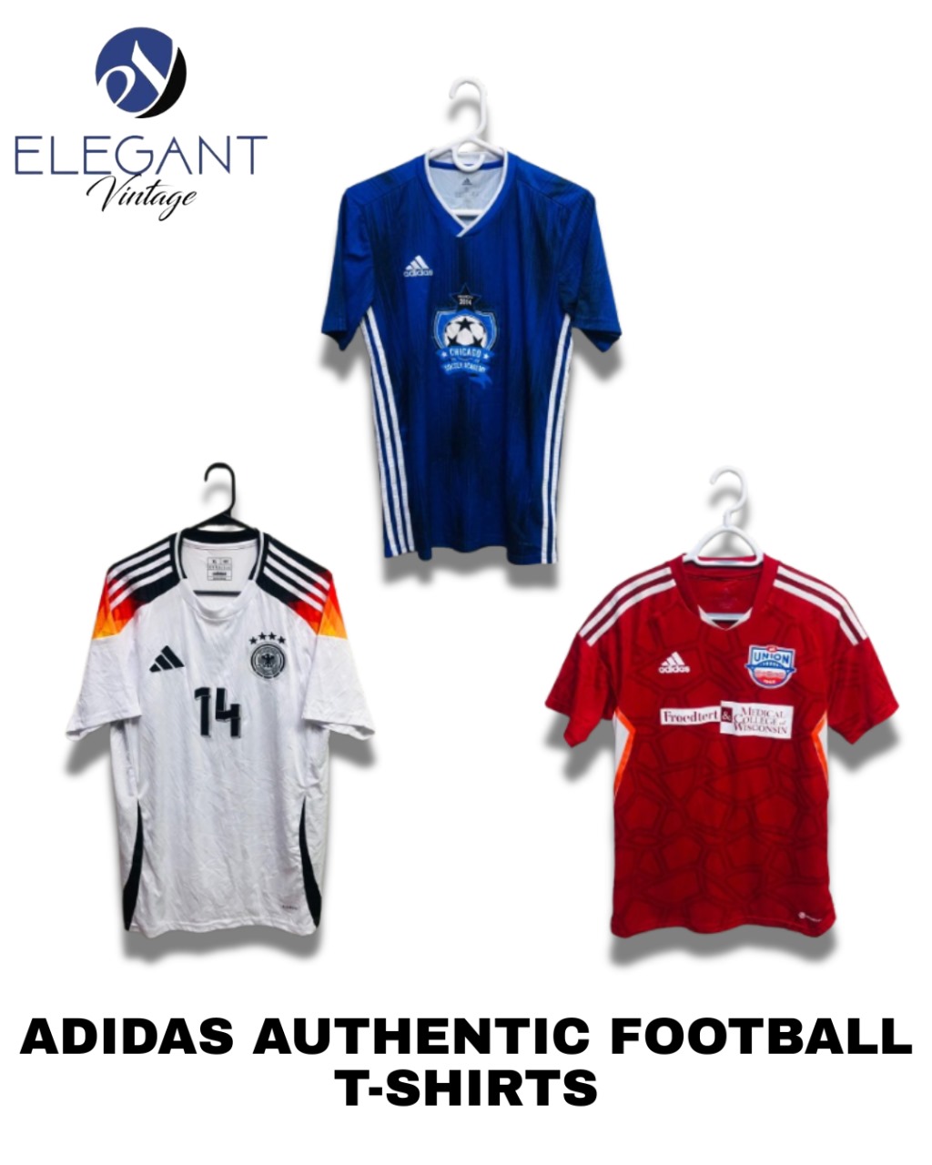 Adidas (100% Authentisch) Fußball T-Shirts - EVM0540