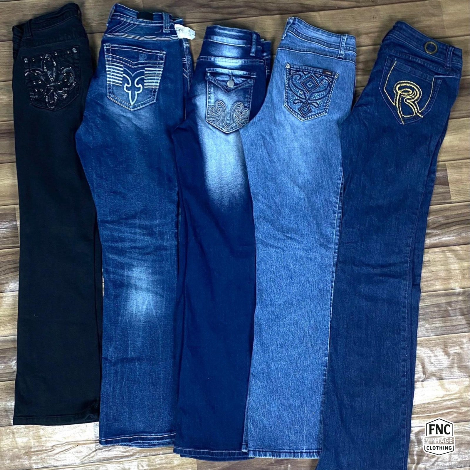 Y2K Embroidery Flare & Bootcut Jeans