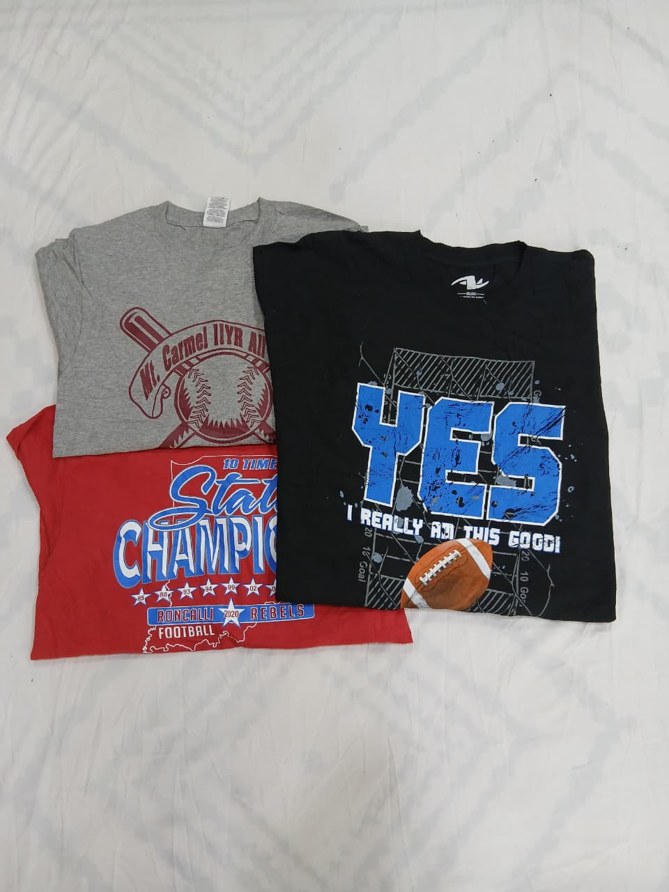 ZV1268 Unbranded Sport Print T-Shirt Bundle