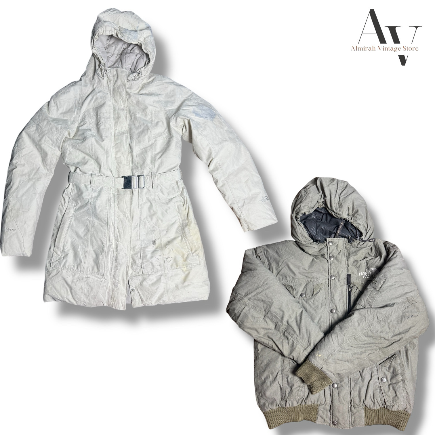 Les doudounes The North Face.