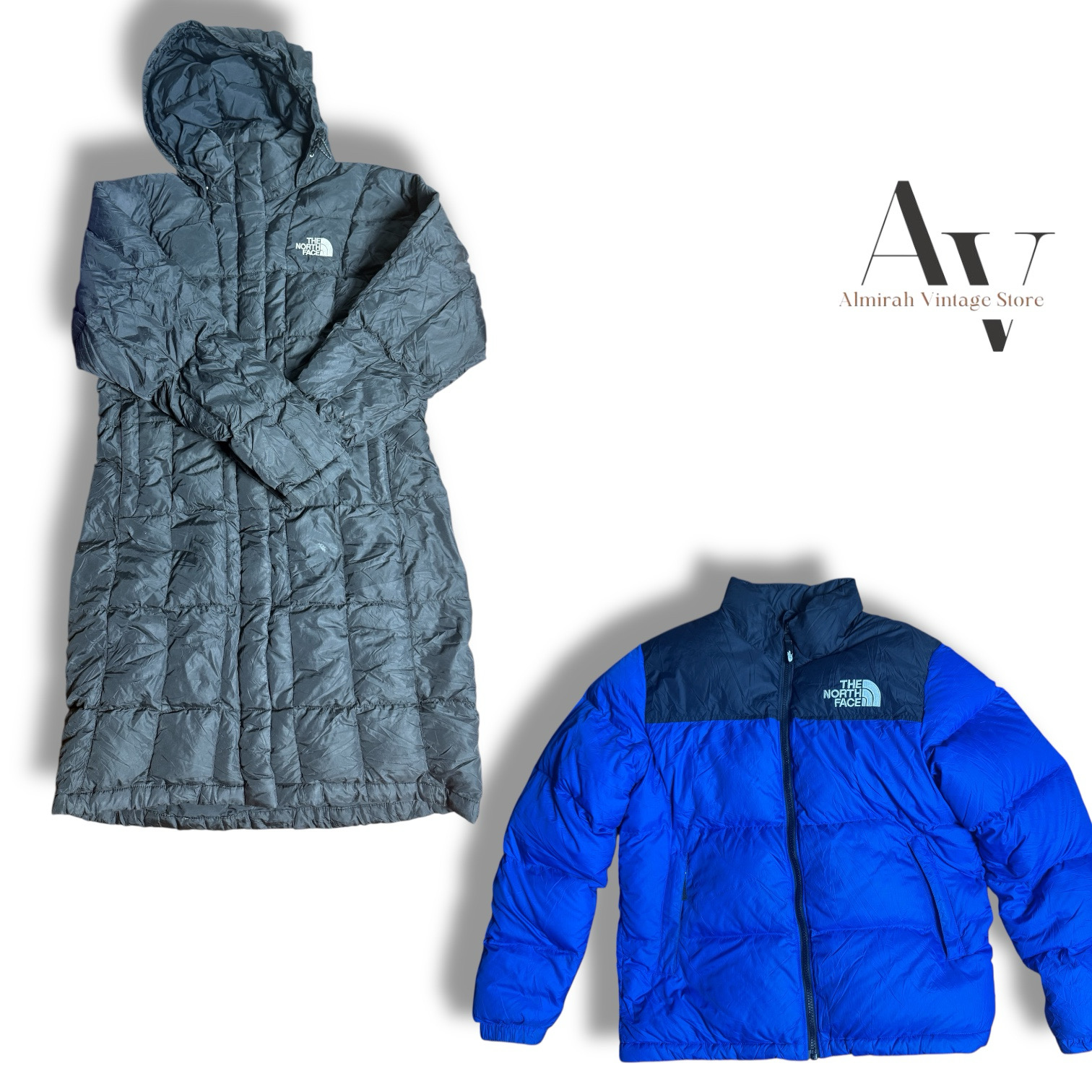 Les doudounes The North Face.