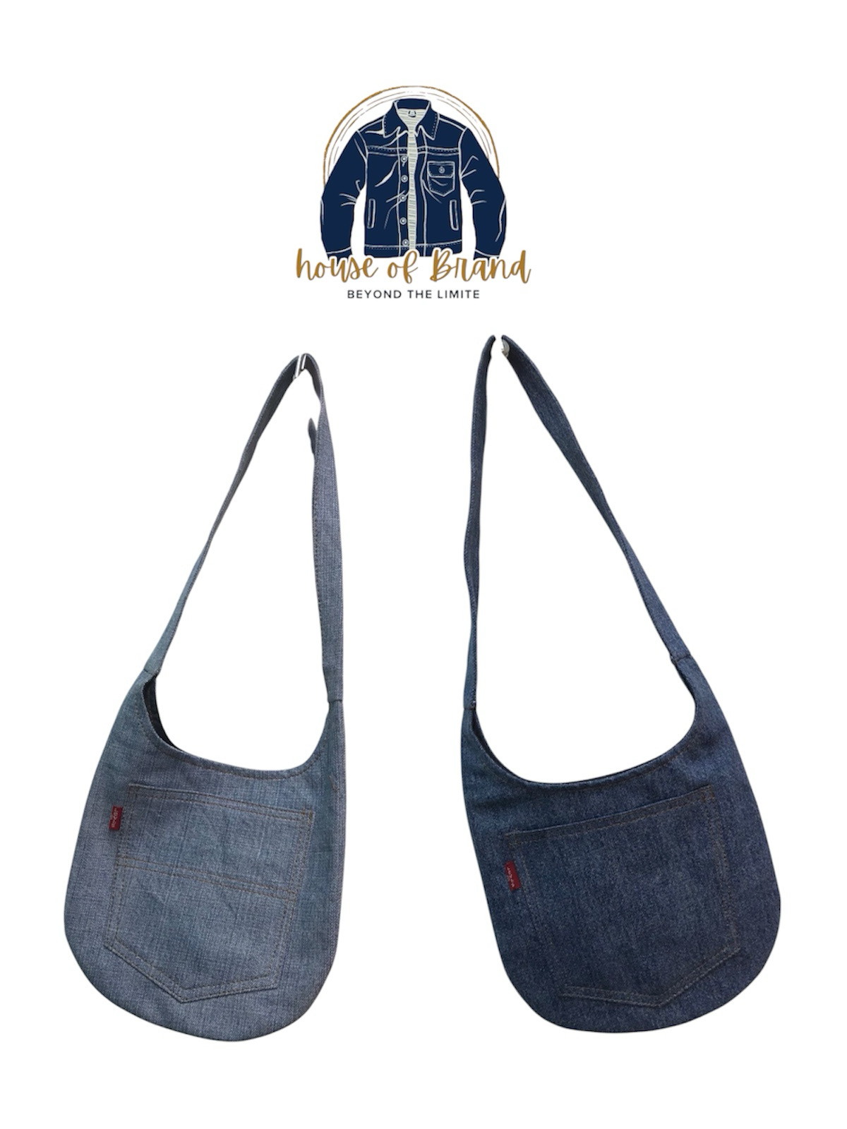 Upcycled levis tote bags
