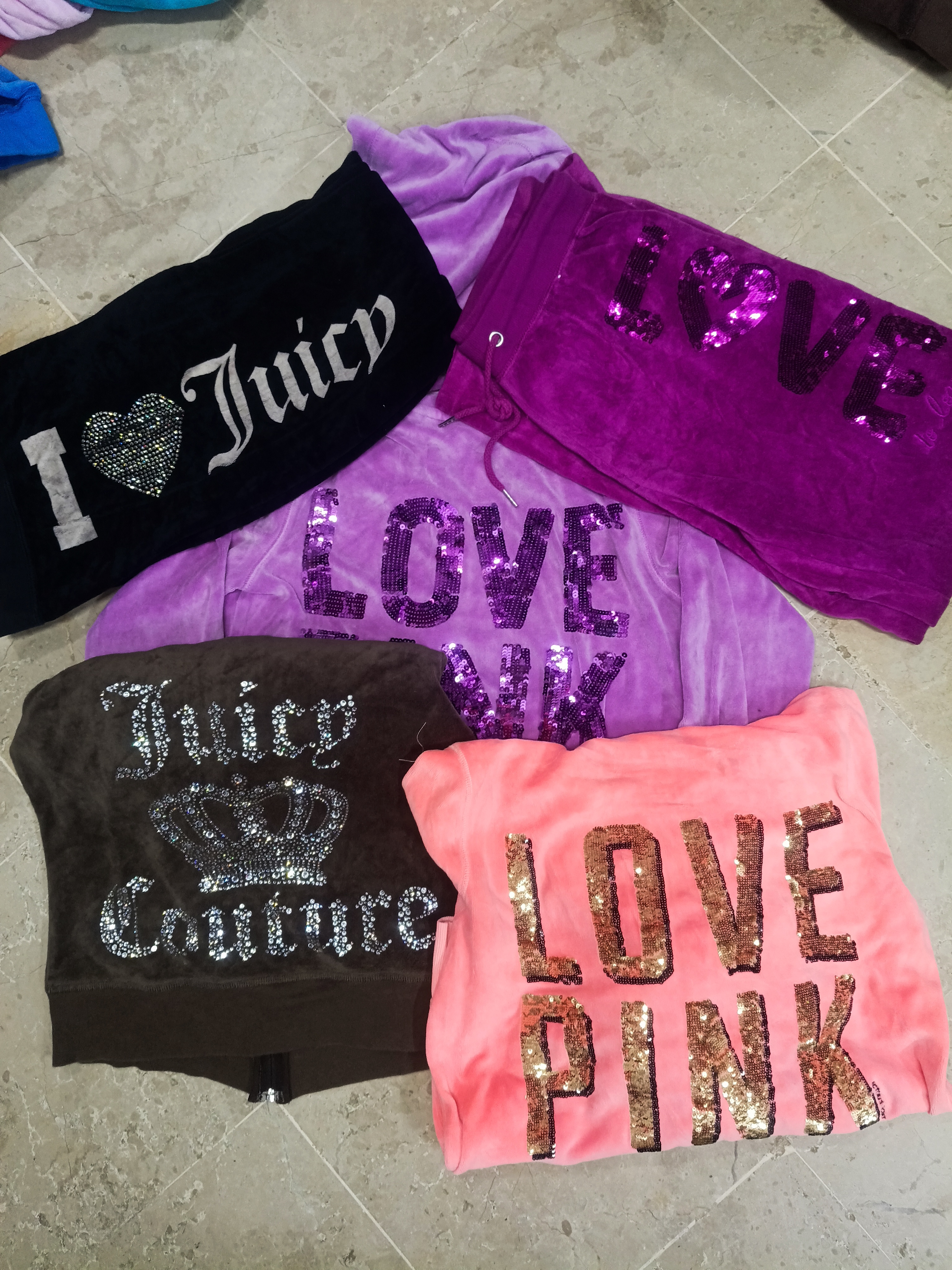 Mix Juicy and Pink Hoodies and Sweatpants
