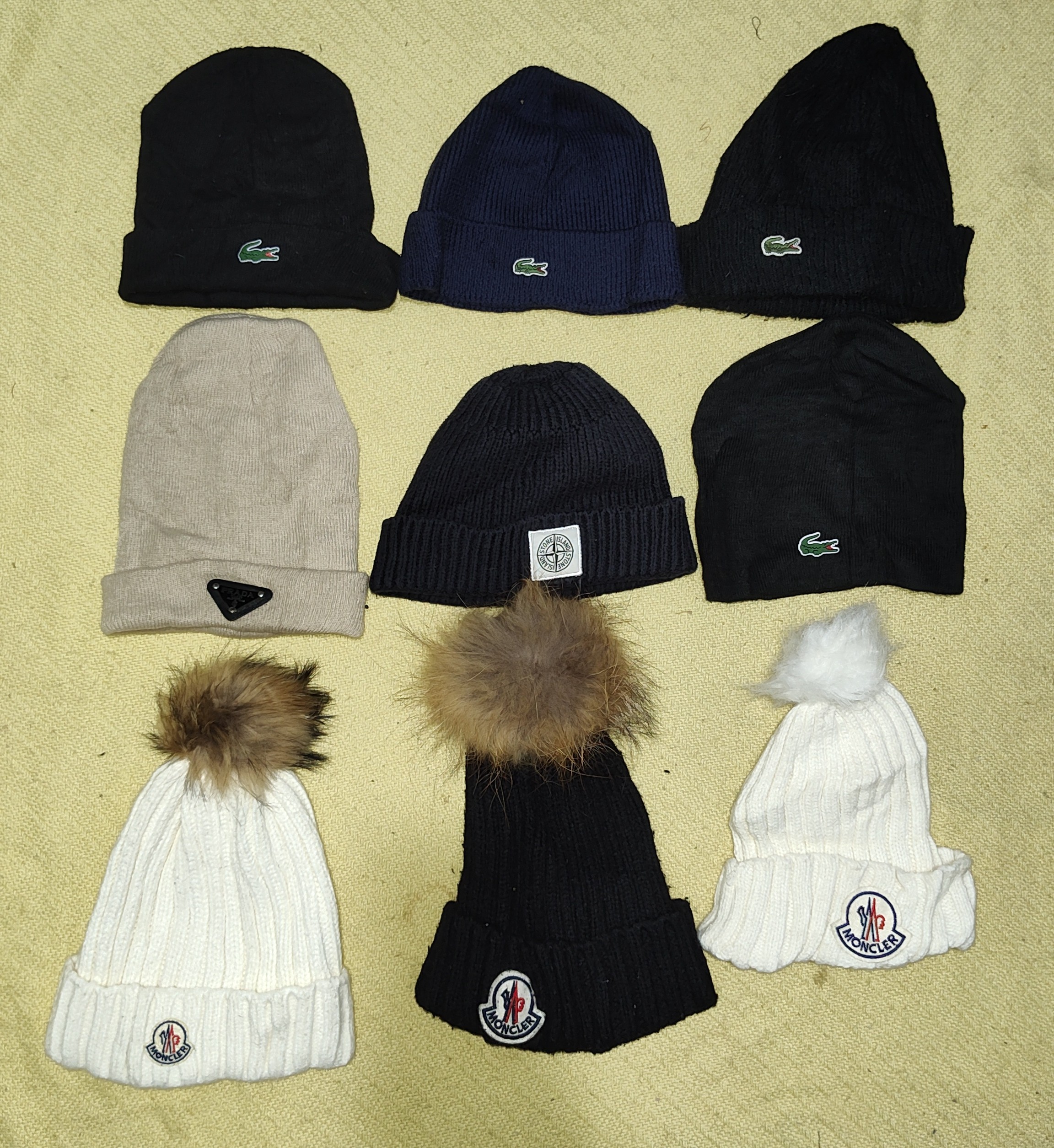 Stone Island/Lacoste/Moncler Beanies
