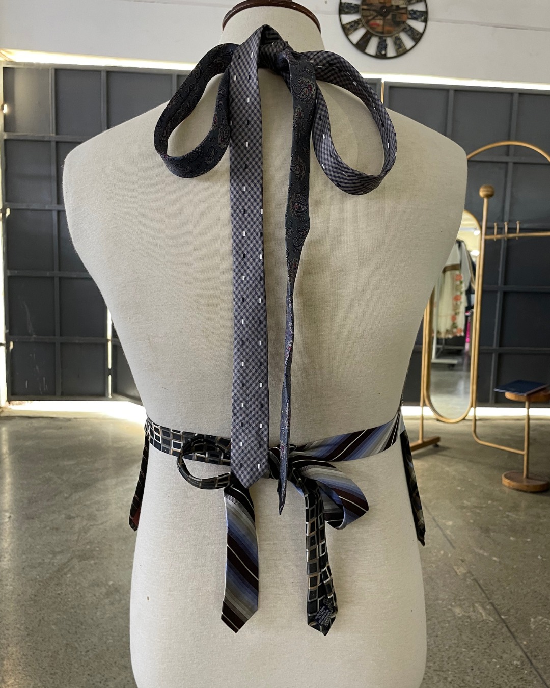 Upcycled Tie Tank Top