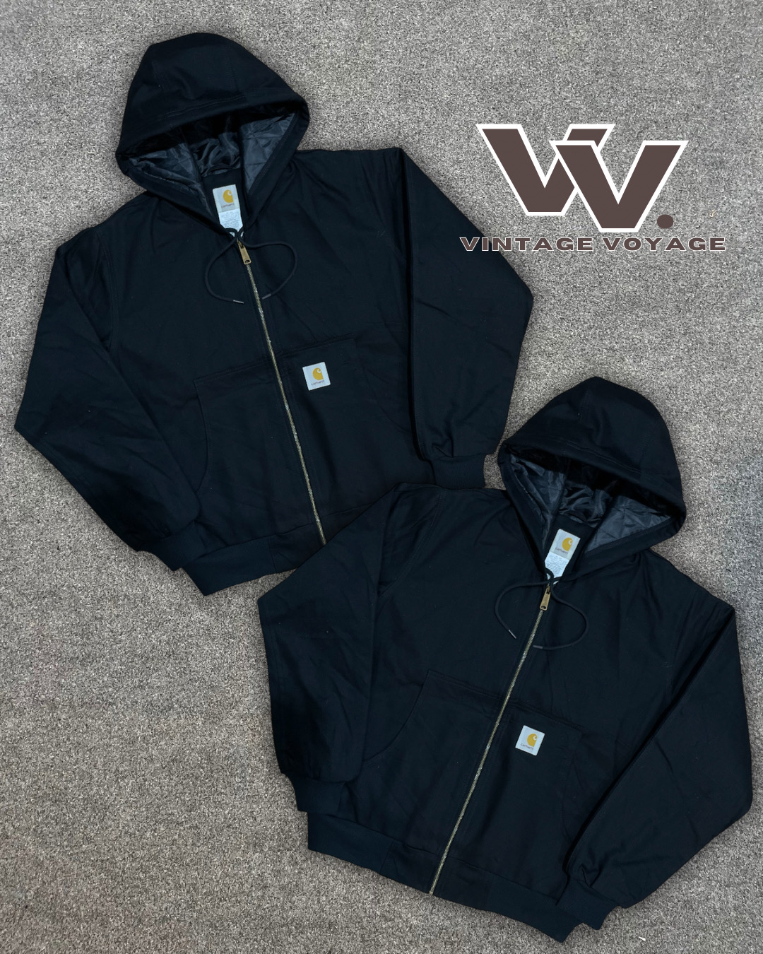 Carhartt reworked style black active jackets #2025