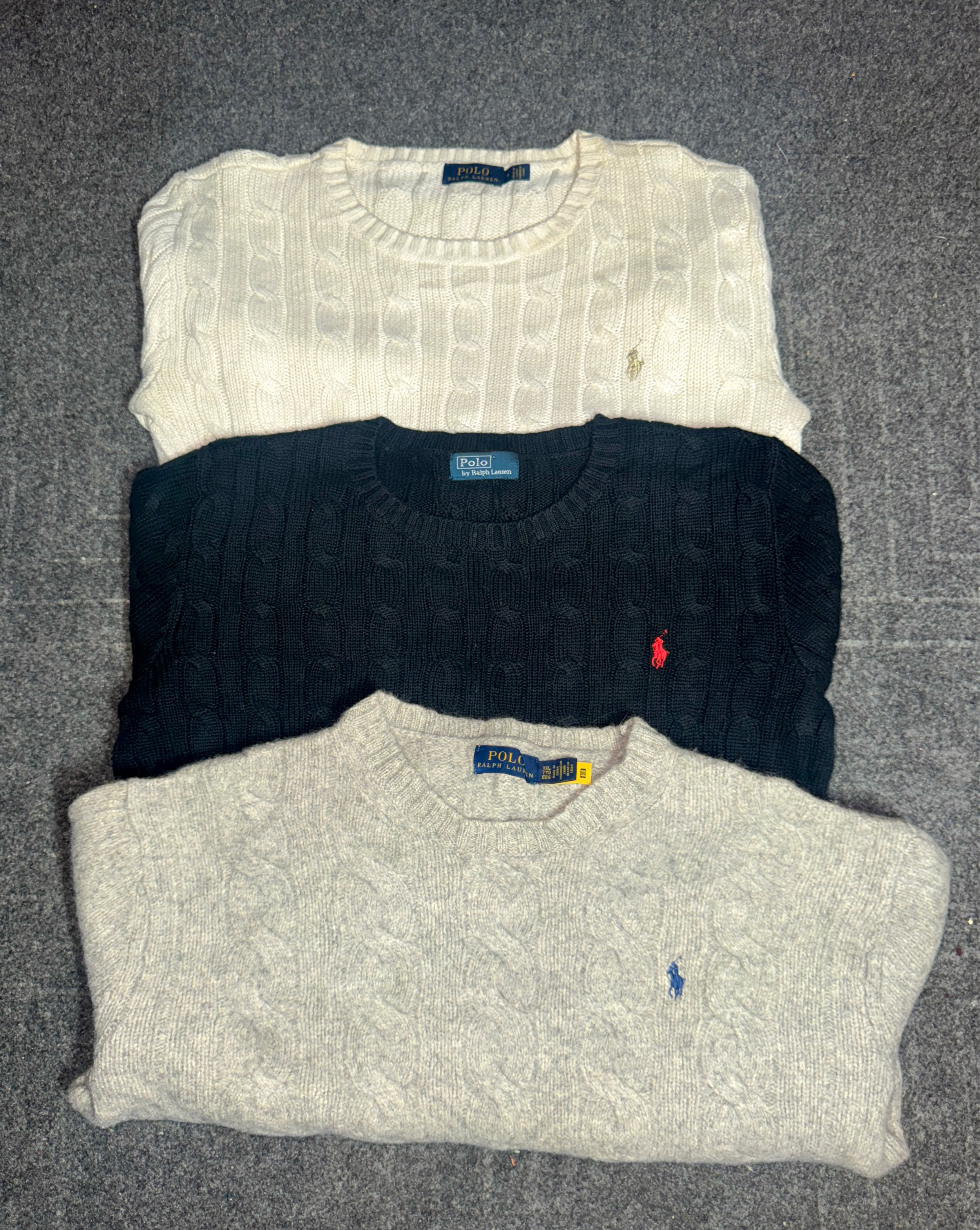 Ralph Lauren Cabel knit sweaters