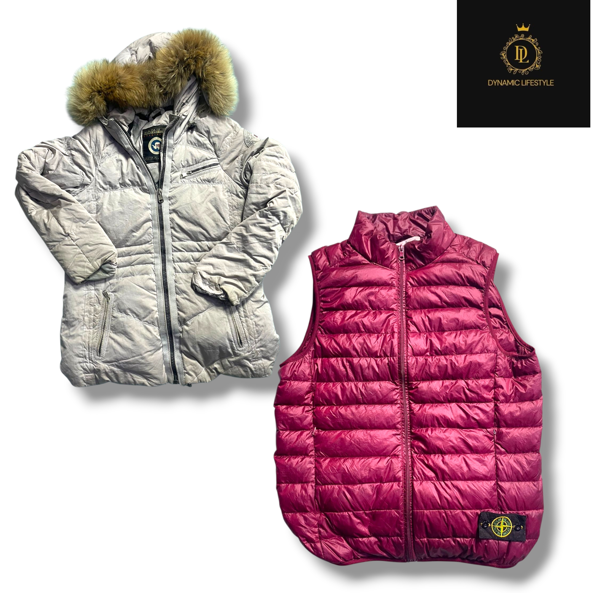 Stone island,tnf,napapijri, emporia and Nike jackets