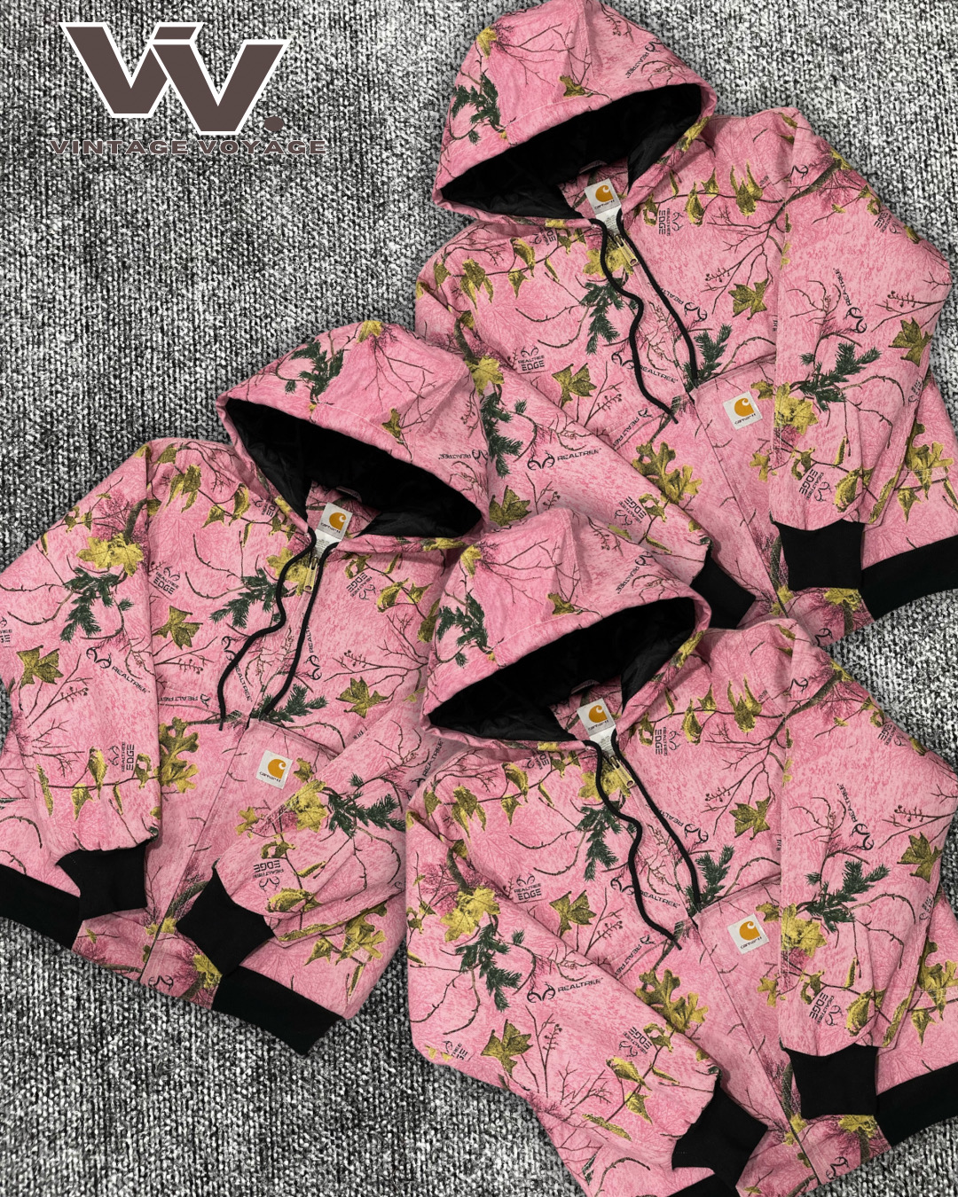 Carhartt überarbeiteter Stil pinke Real Tree Active Jacke #2012