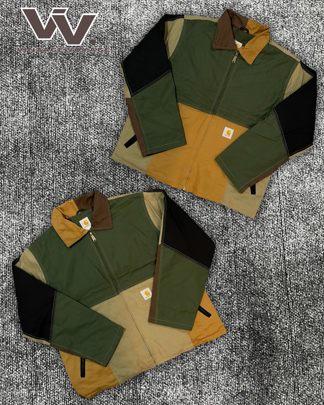 Vestes Detroit patchwork revisitées Carhartt #2012