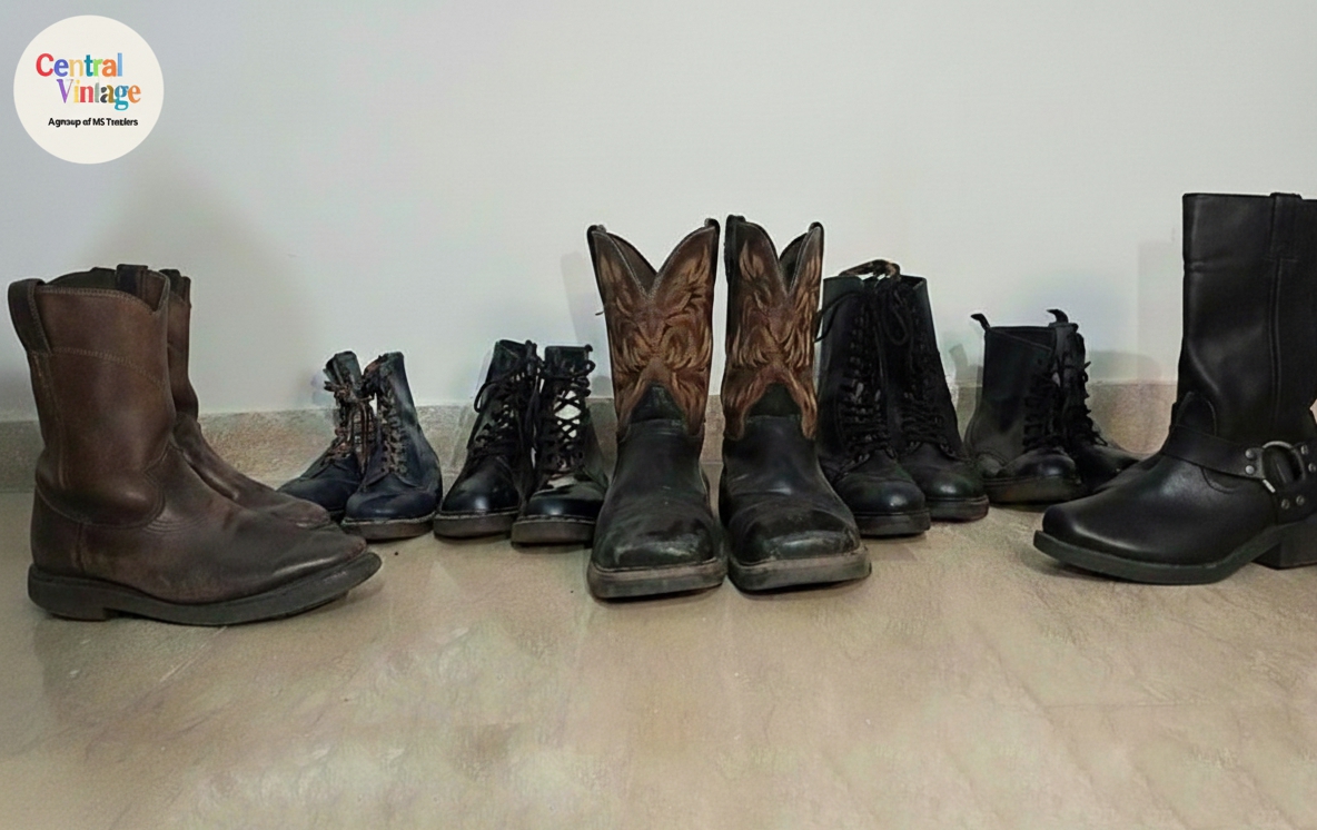 04 - Premium Boots Bundle - Dr. Martens, Harley Davidson & Cowboy