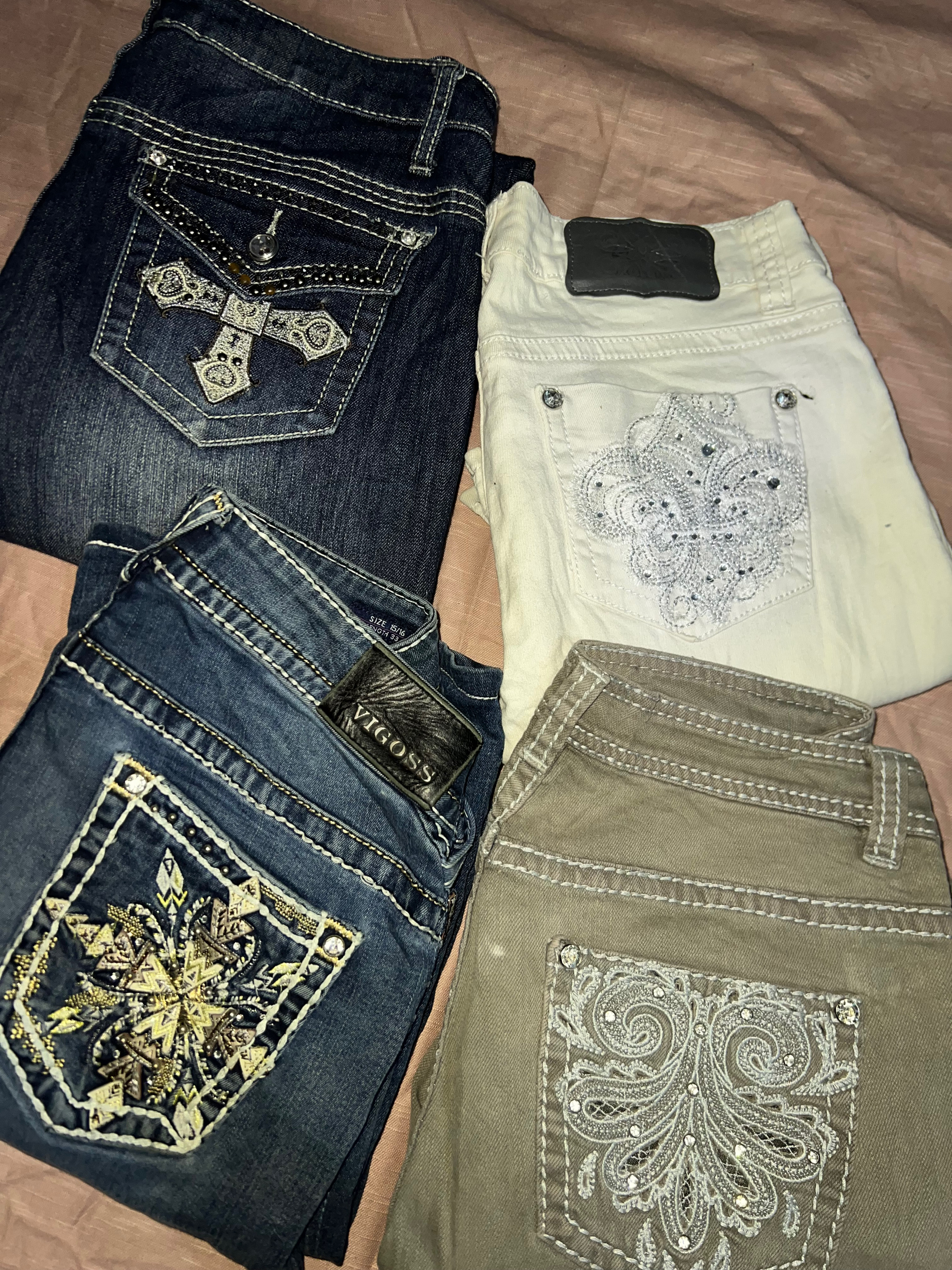 Vigoss wallflower jeans et d'autres marques mélangées jeansBN(020)