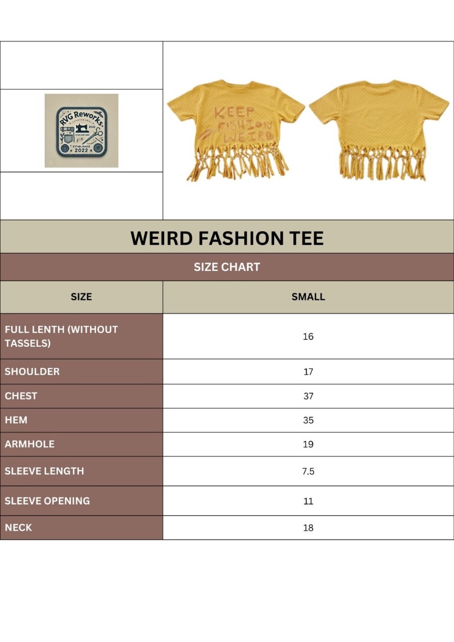 T-shirt grafica con frange y2k riciclata