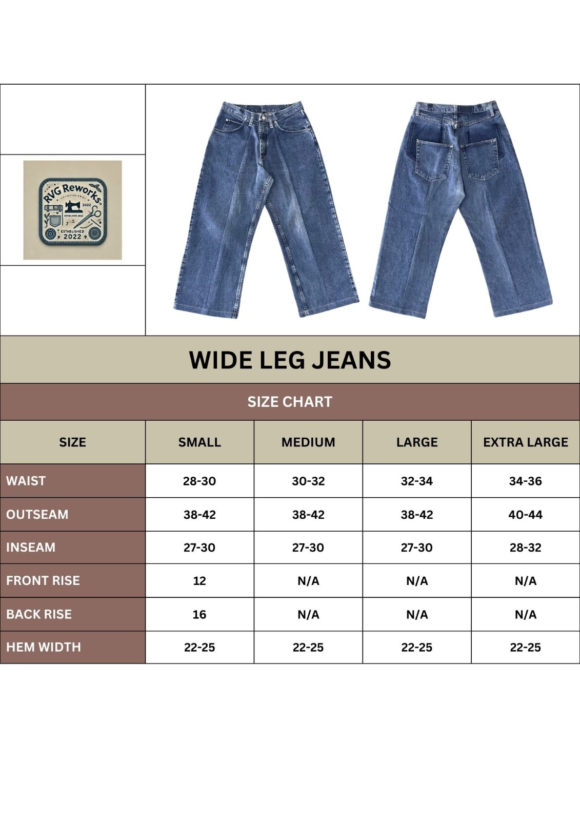 Jeans larges upcyclés