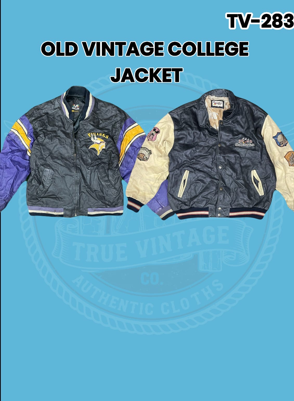 古いヴィンテージカレッジジャケット Tv-283