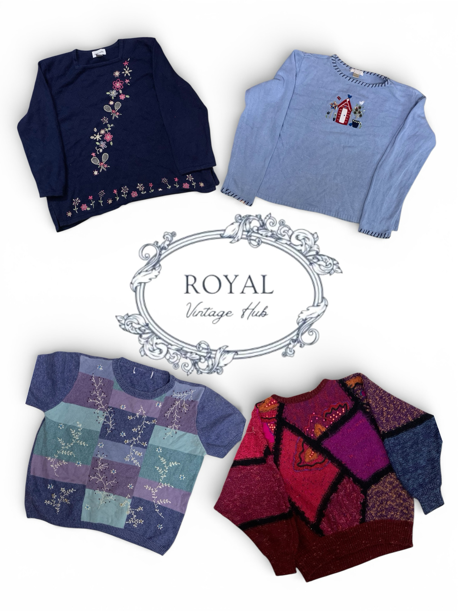 ビンテージ / Y2K コージー コテージコア ニットウェア バンドル