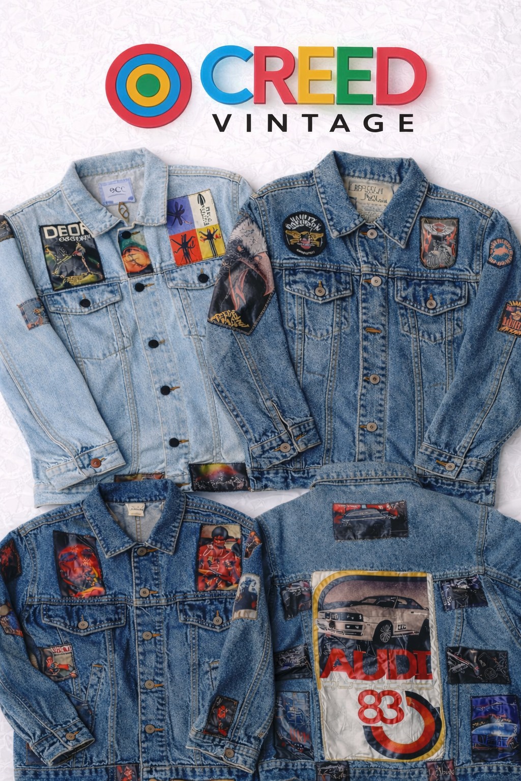 CR5691 Upcycled Music Patch Jackets