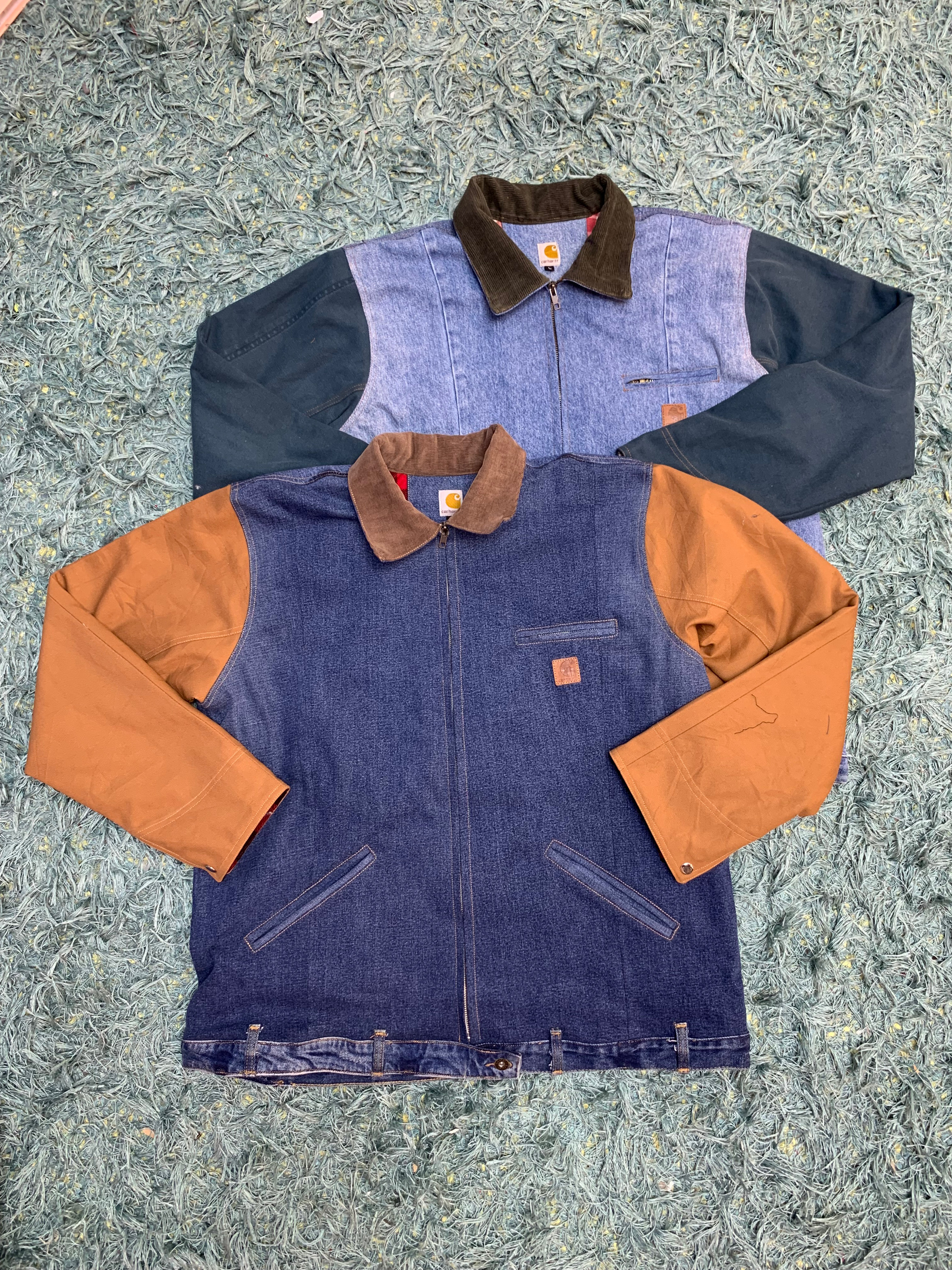Upcycle Carhartt Denim + Canvas Jacket