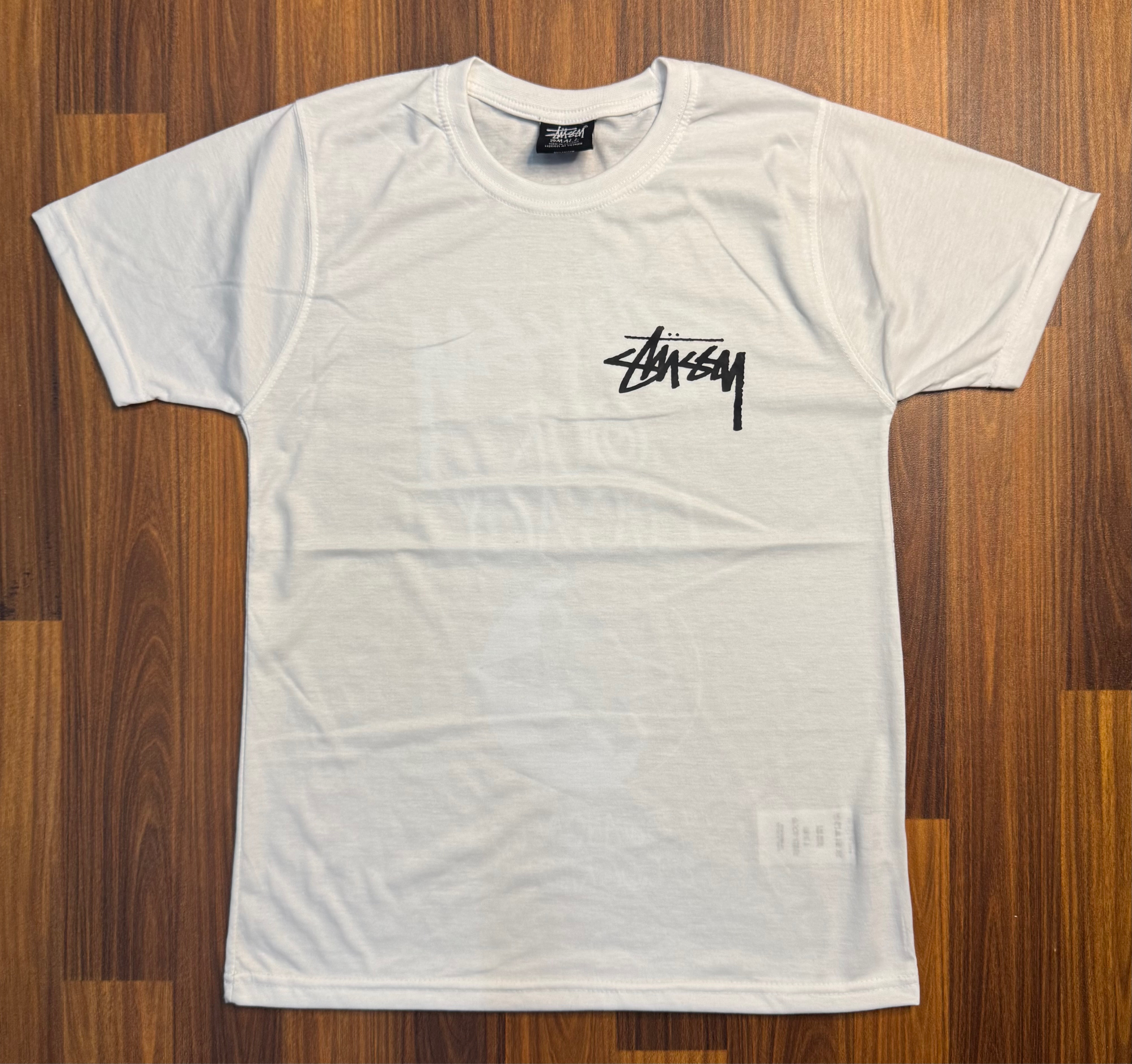 Stussy rework style printed tee