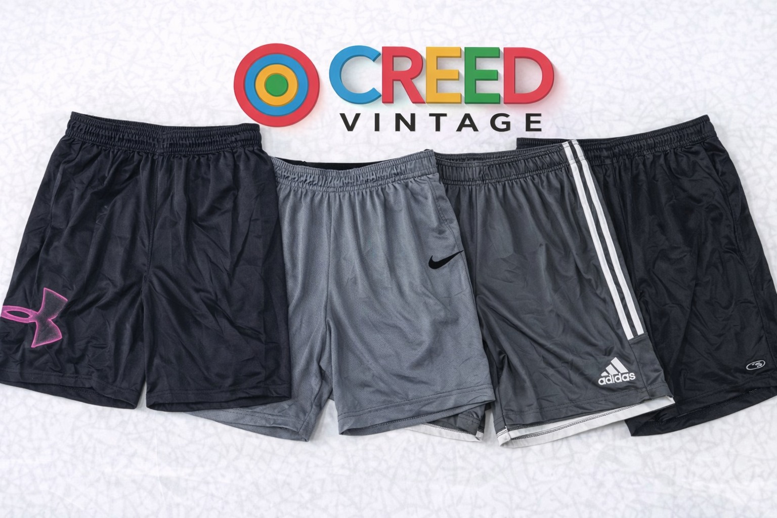 CR6104 ヴィンテージミックスブランドスポーツショーツ