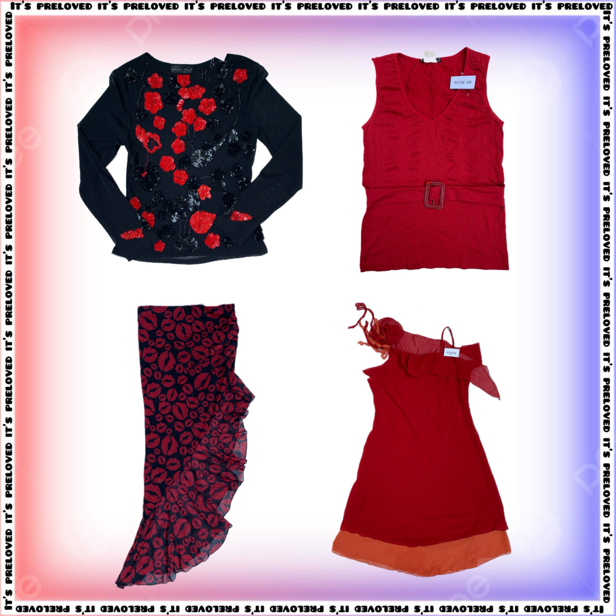 Romantic Y2K Girl Set - Tops, Dresses, Skirts (SS-1755