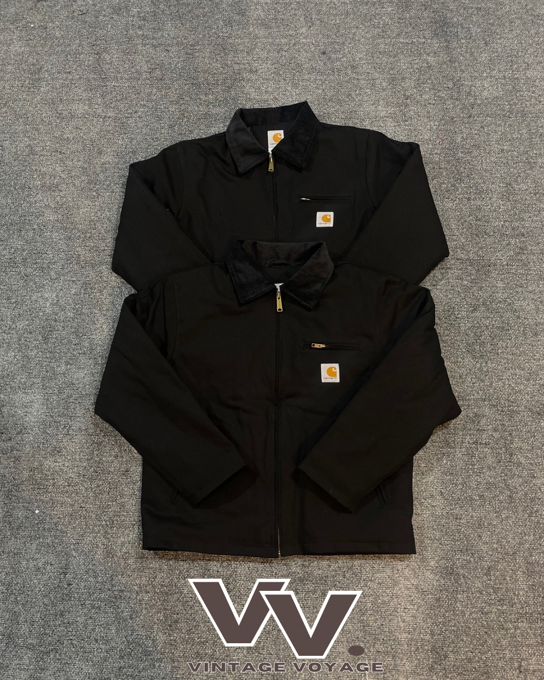 Carhartt reworked style black Detroit jackets #2212