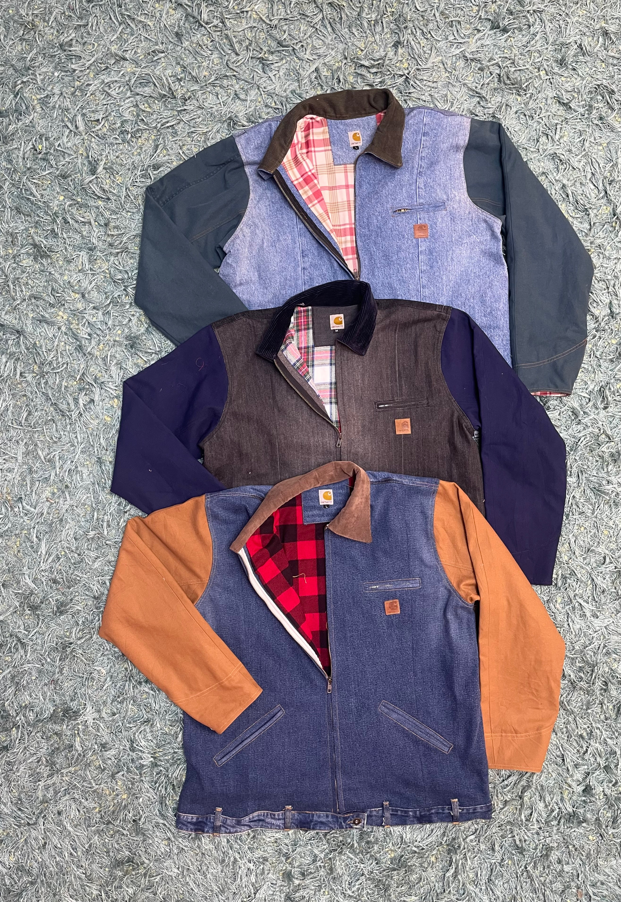 Upcycle Carhartt Canvas + Denim Jacket