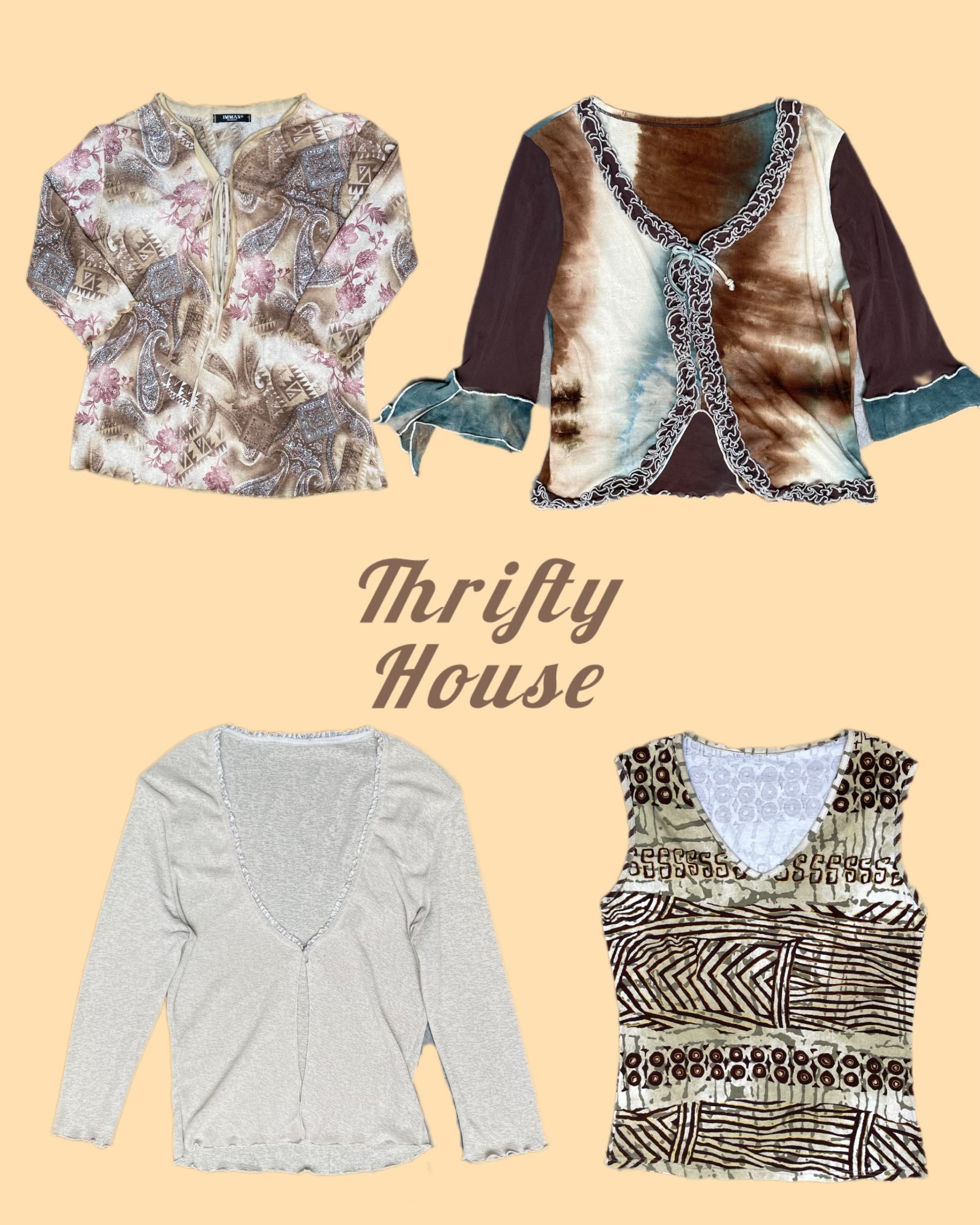 Y2k Trending Erdtöne(TH/005)