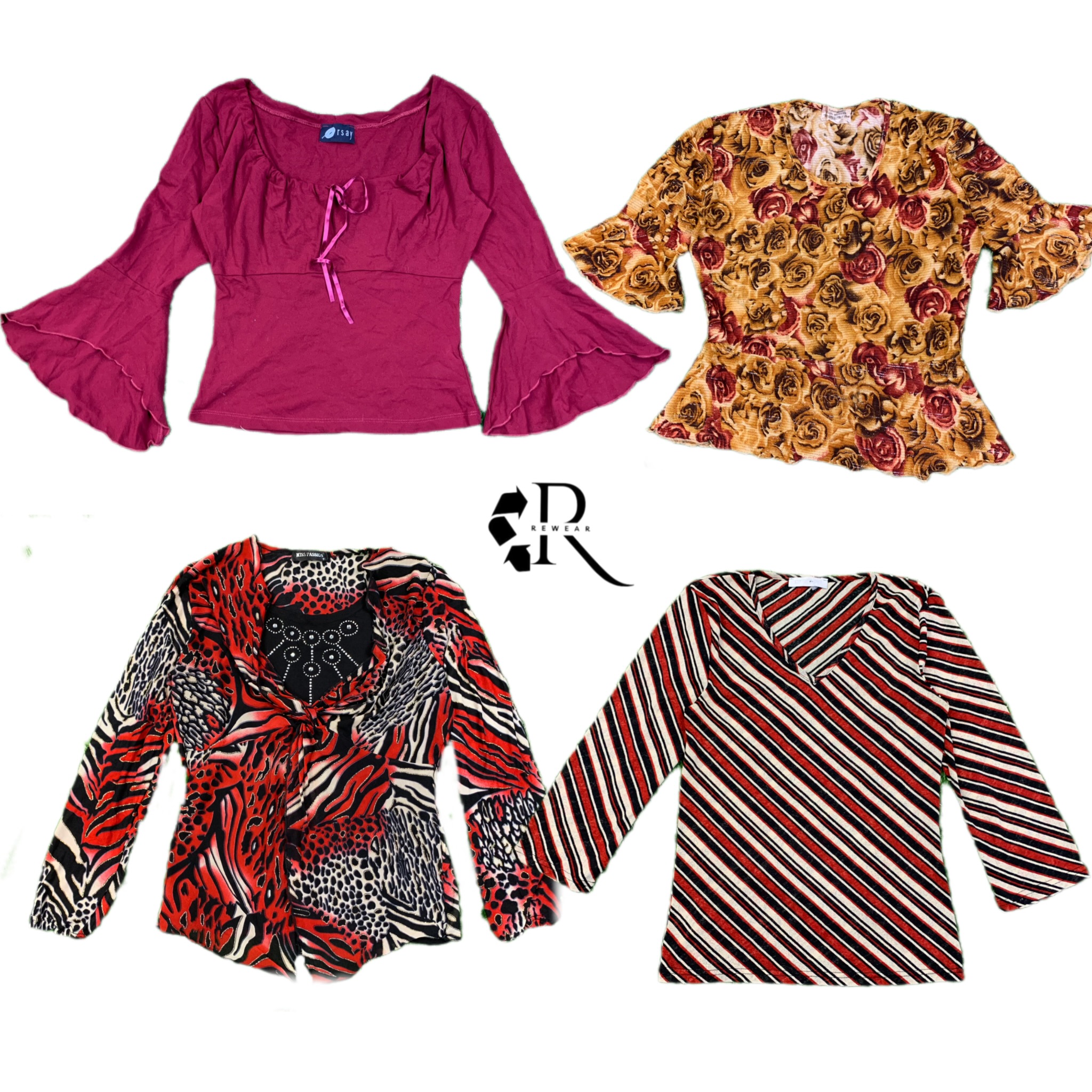 Y2K Cool Girl Mix Mesh Tops RW-1402