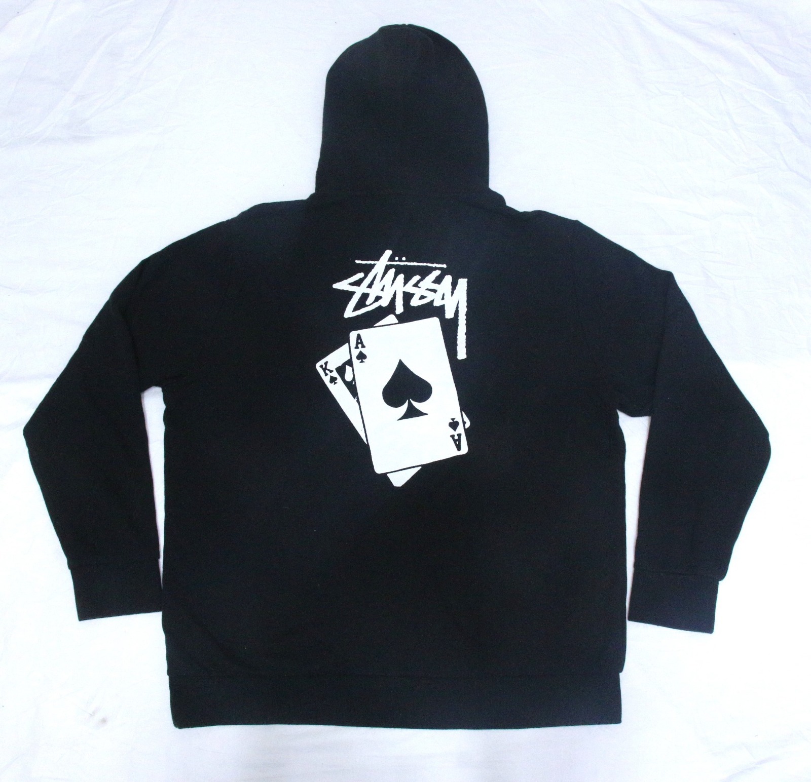 CR1062 Rework Style Stussy-Inspired Print Hoodie