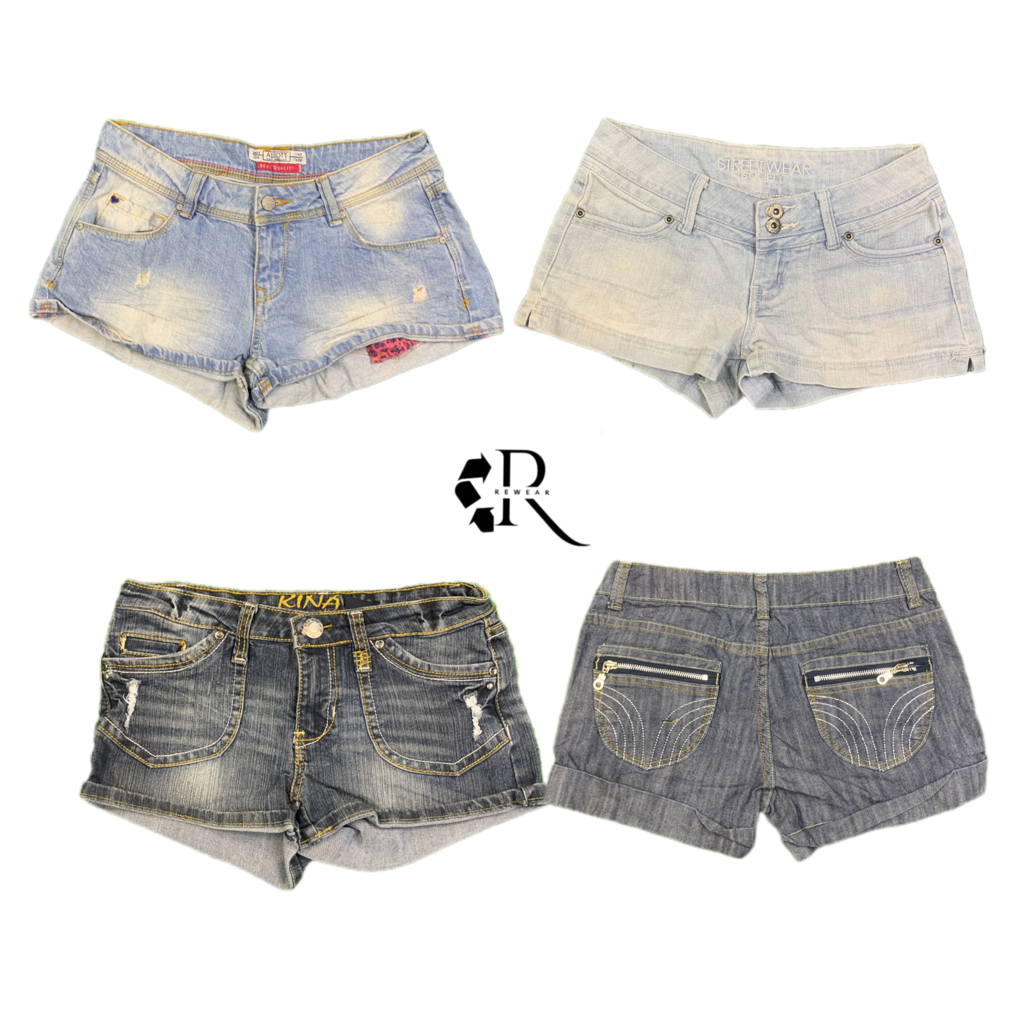 Shorts Sexy de Jeans Y2K Cyber Era Girl RW-1404