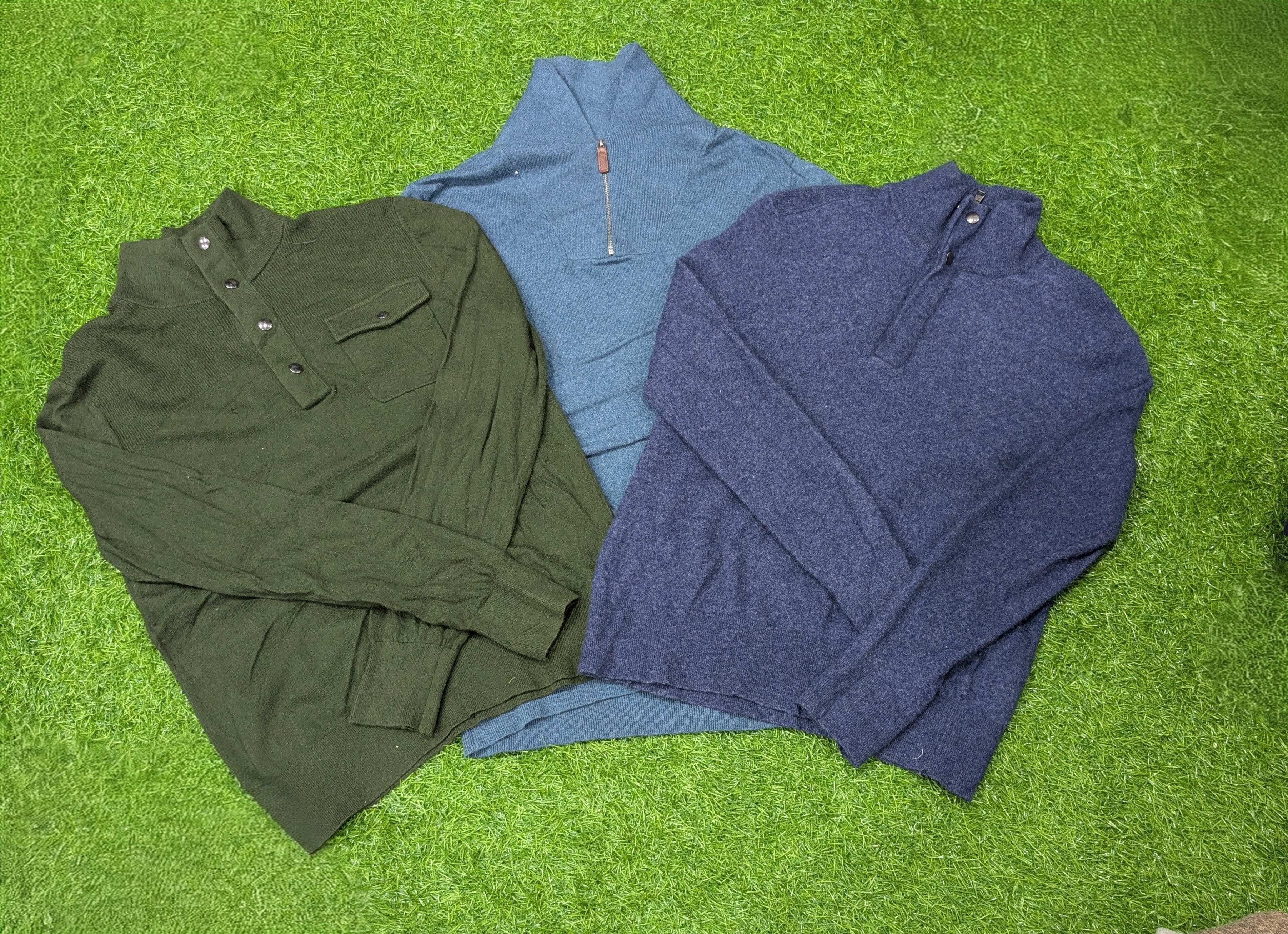 1638 - Banana Republic, Express, H&M, Suéteres de ¼ Zip