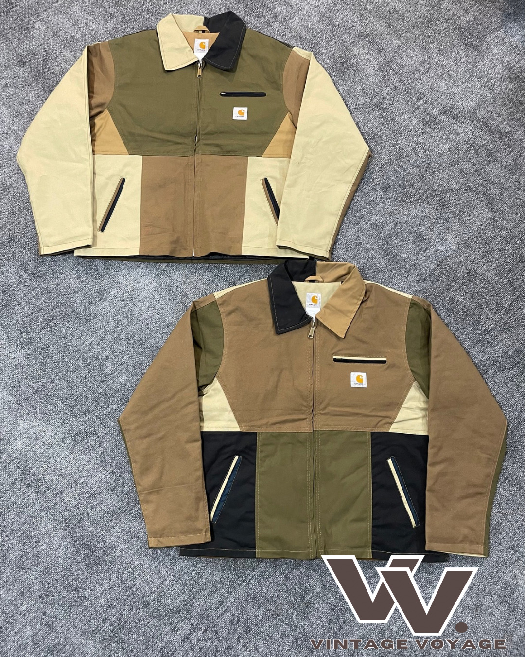 Carhartt reworked style patchwork Detroit jackets #2312