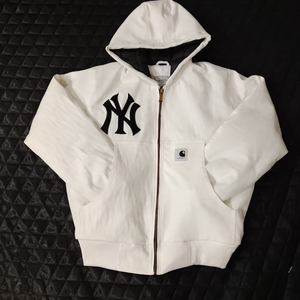 Chaquetas con capucha beige de estilo rework de Carhartt NY